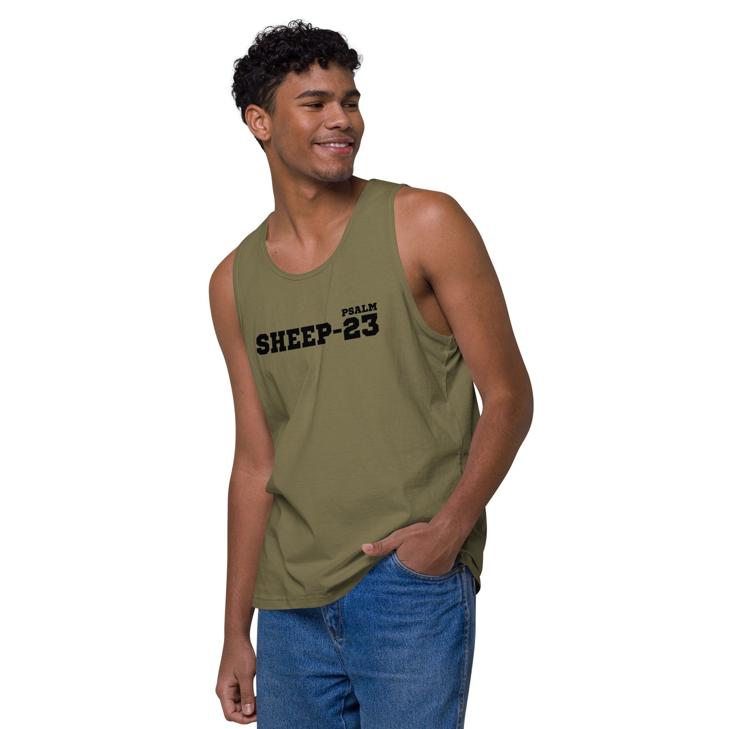 Sheep 23 - Men’s Premium Tank Top