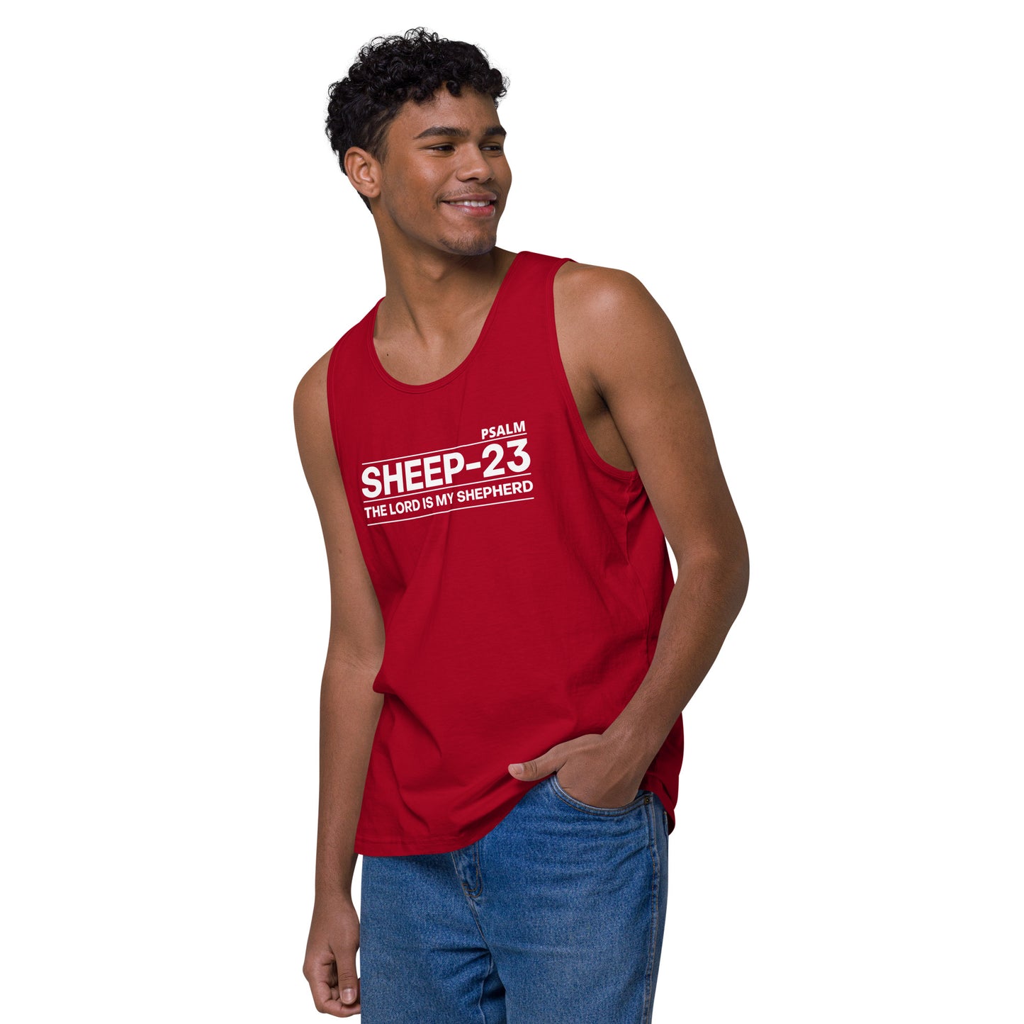 Sheep 23 - Men’s Premium Ttank Top