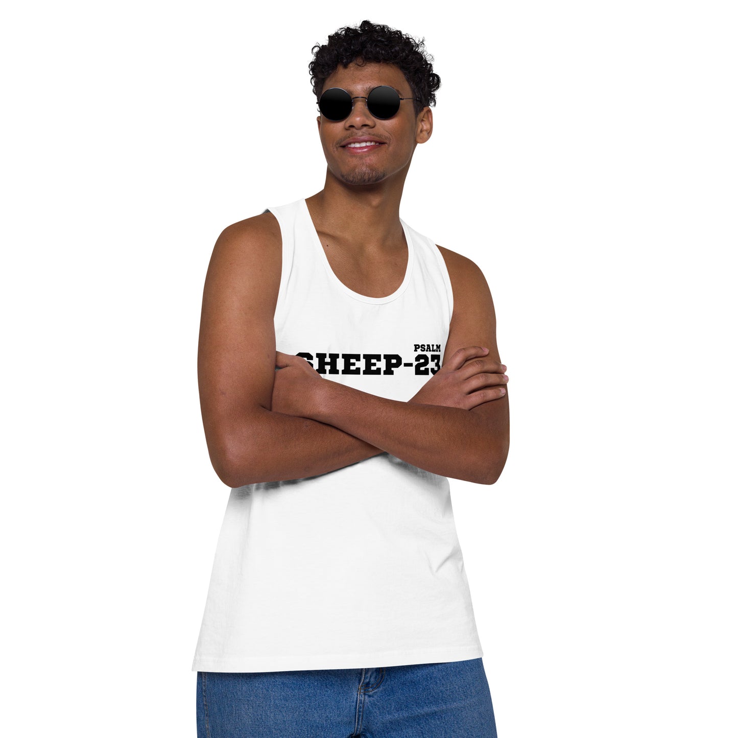 Sheep 23 - Men’s Premium Tank Top