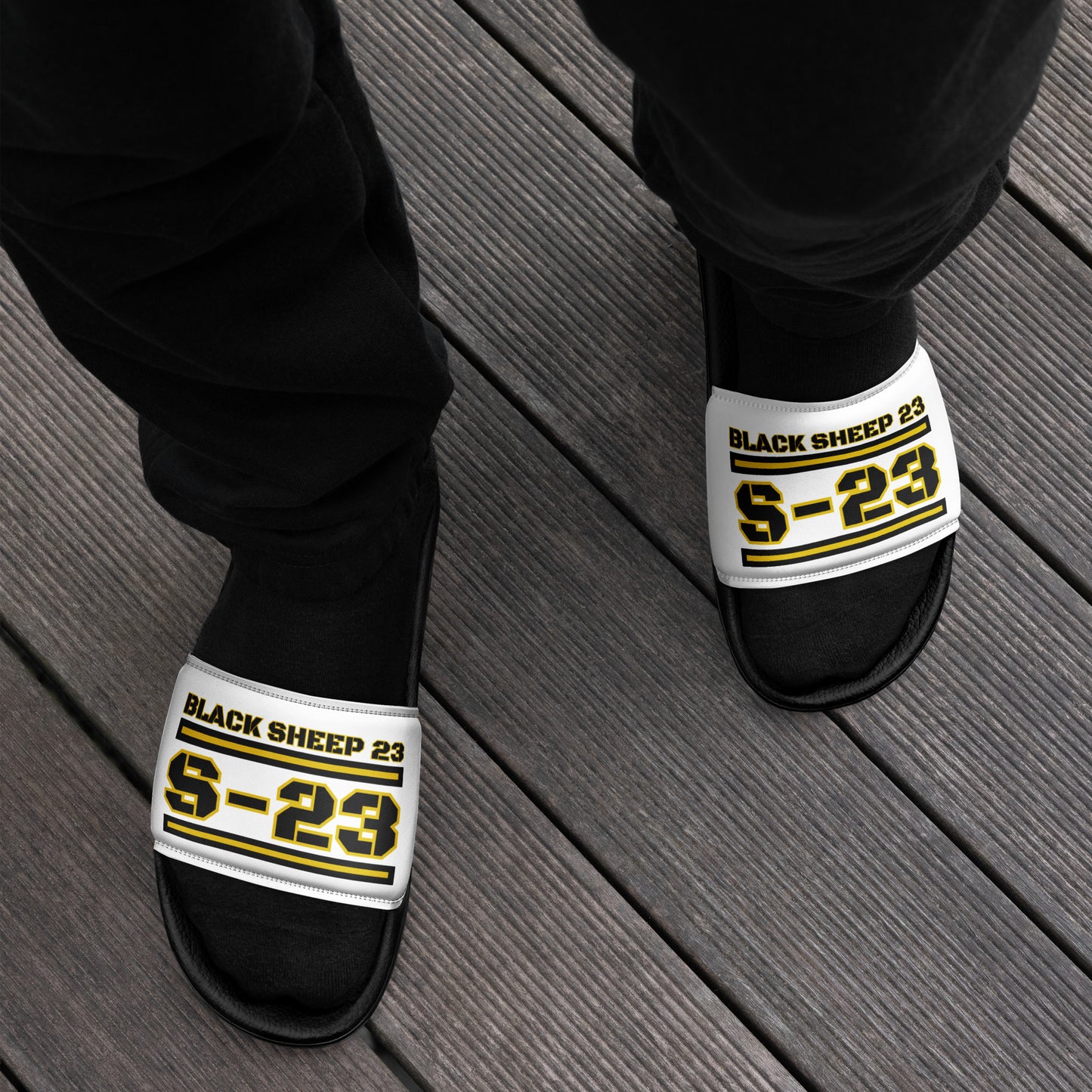 Sheep 23 - Men Black Sheep 23 Slides (S-23)