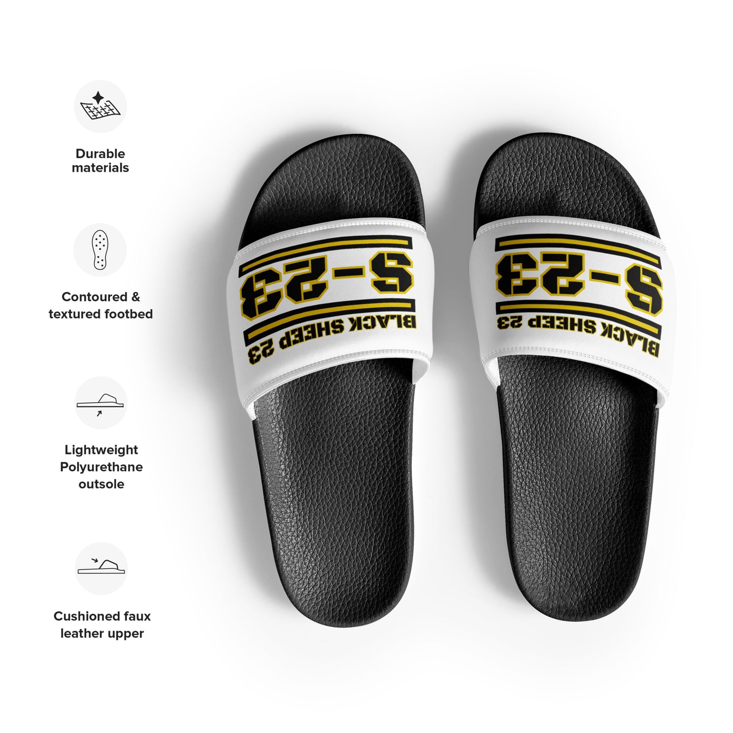 Sheep 23 - Men Black Sheep 23 Slides (S-23)