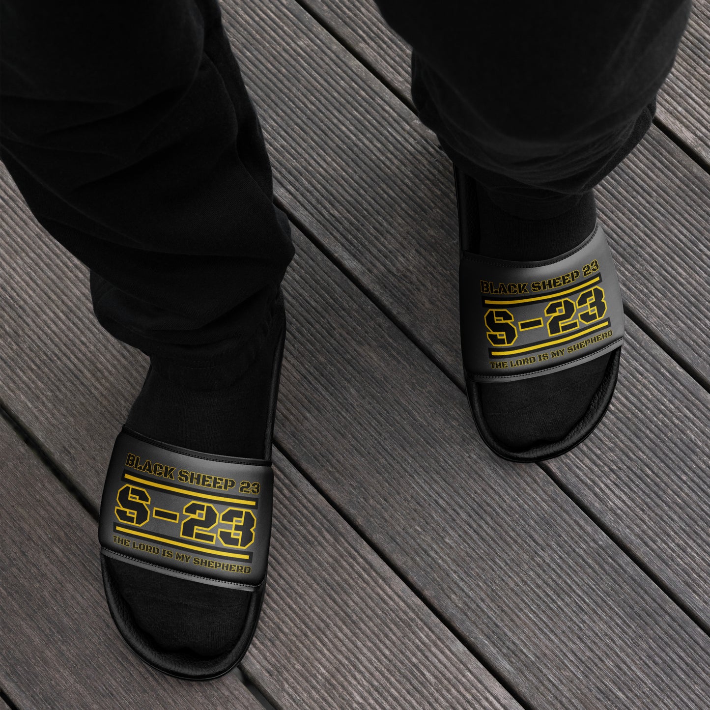 Sheep 23 - Black Sheep 23 Men’s Slides (S-23)