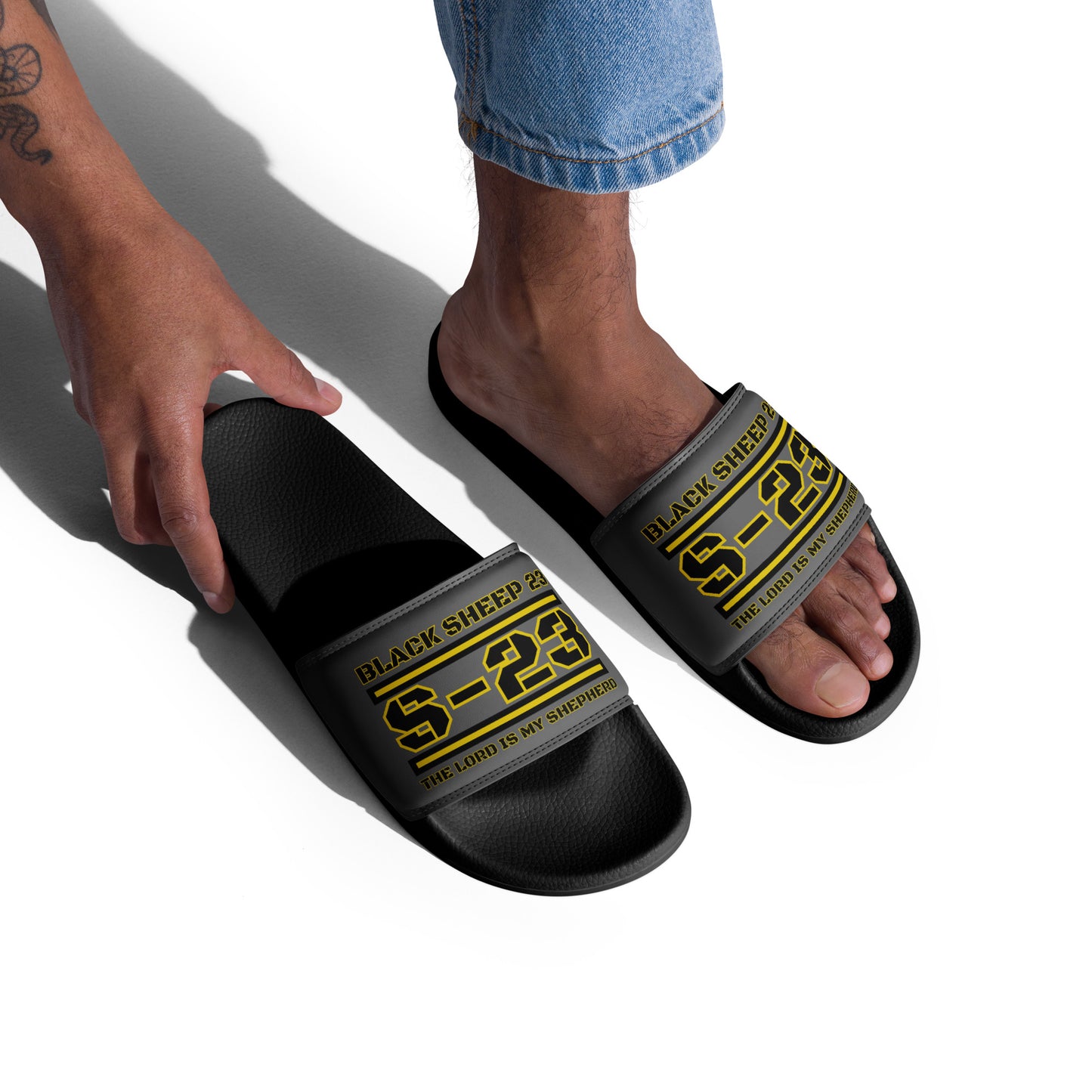 Sheep 23 - Black Sheep 23 Men’s Slides (S-23)