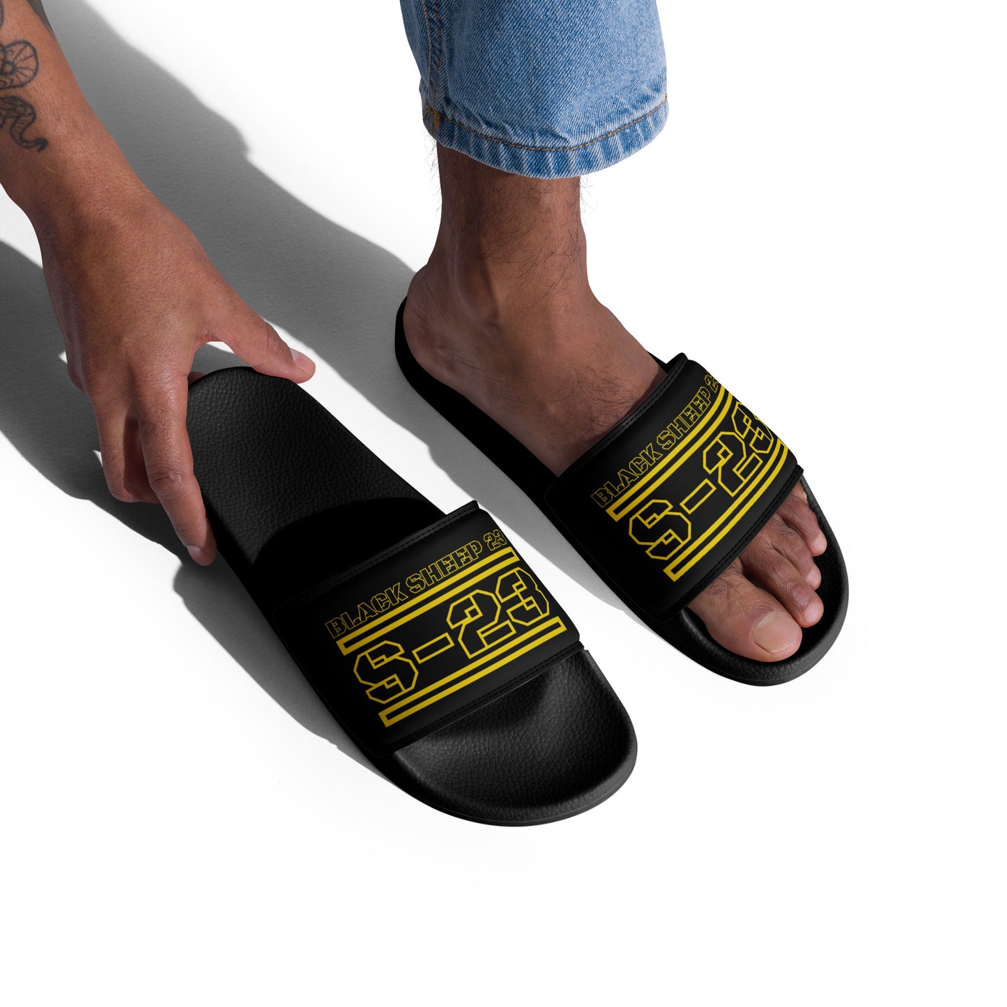 Sheep 23 - Black Sheep 23 Men's Slides (S-23)