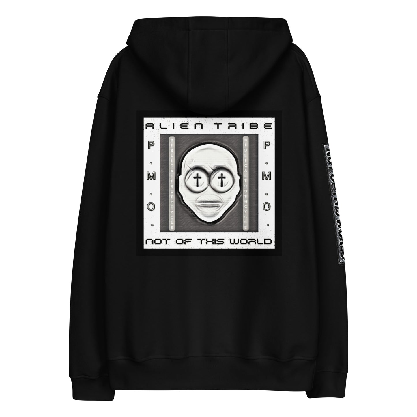 Biblical Truth Cycle - Eco Pullover Hoodie (Alien Tribe) - Monochrome