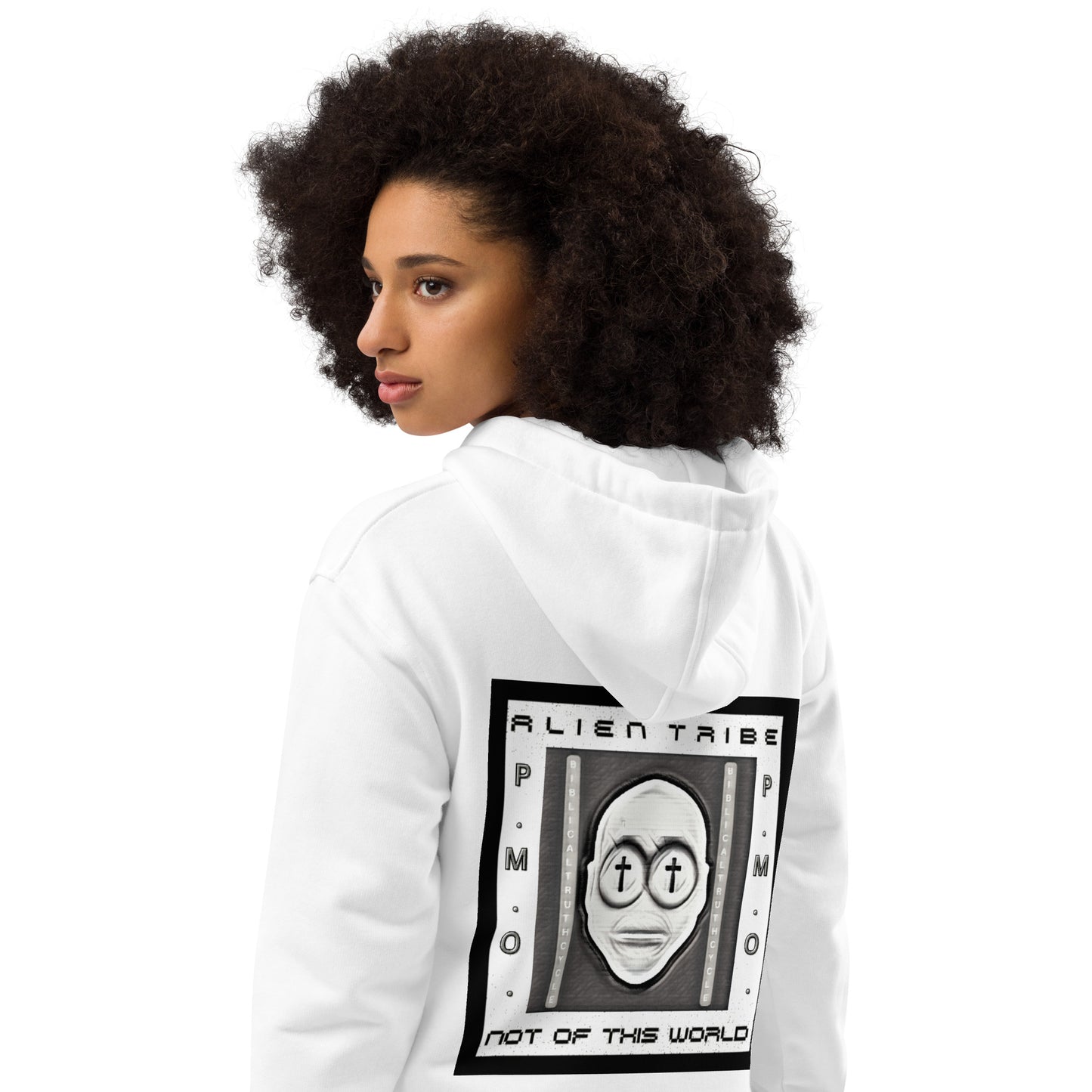 Biblical Truth Cycle - Eco Pullover Hoodie (Alien Tribe) - Monochrome