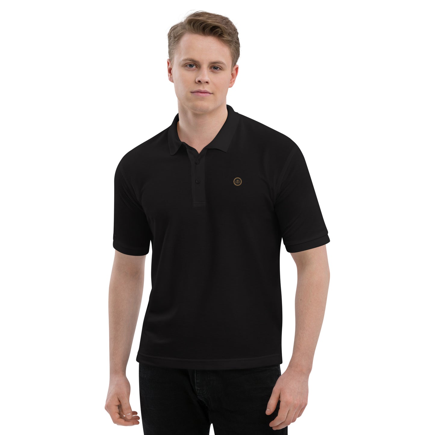 Biblical Truth Cycle - Men's Premium Polo Shirt  (Logo II)