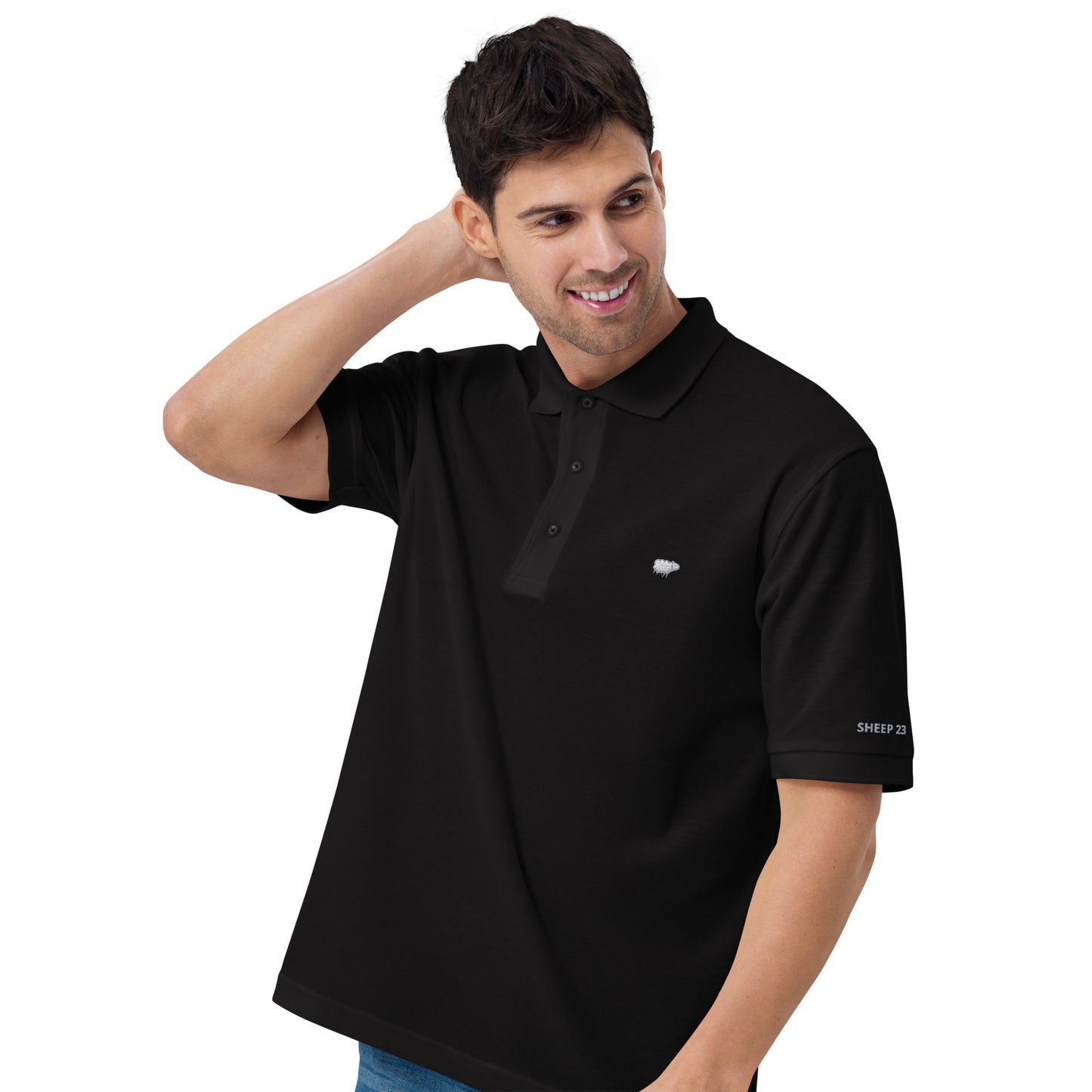 Sheep 23 - Men's Premium Polo Shirt