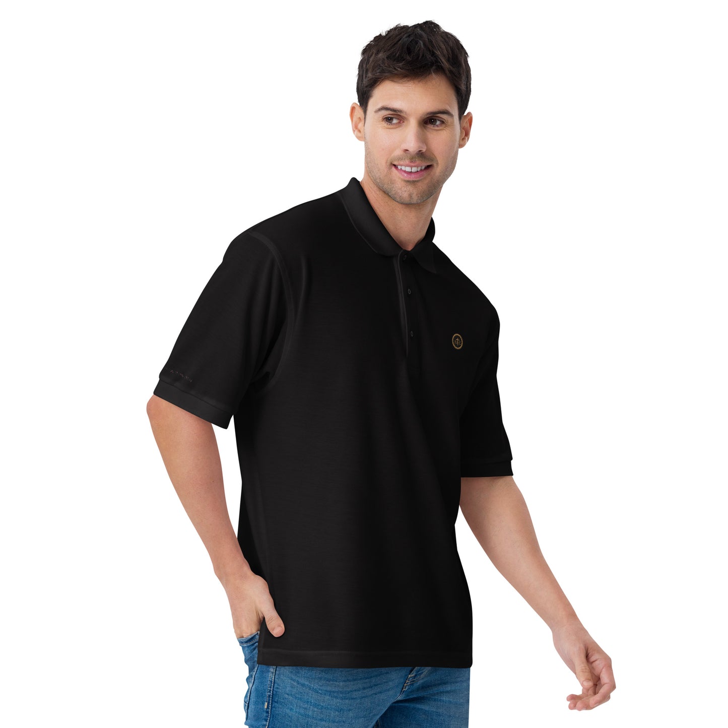 Biblical Truth Cycle - Men's Premium Polo Shirt  (Logo II)