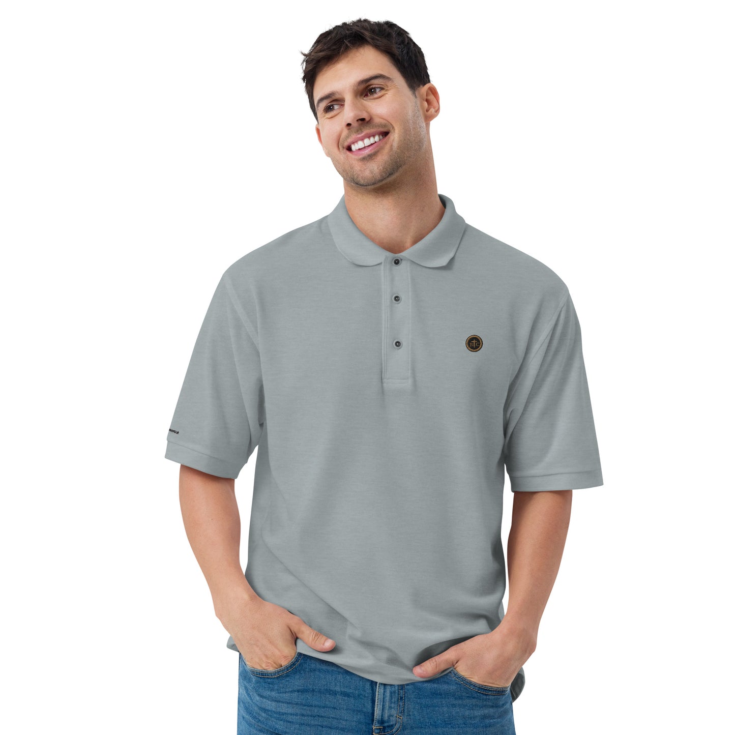 Biblical Truth Cycle - Men's Premium Polo Shirt  (Logo II)