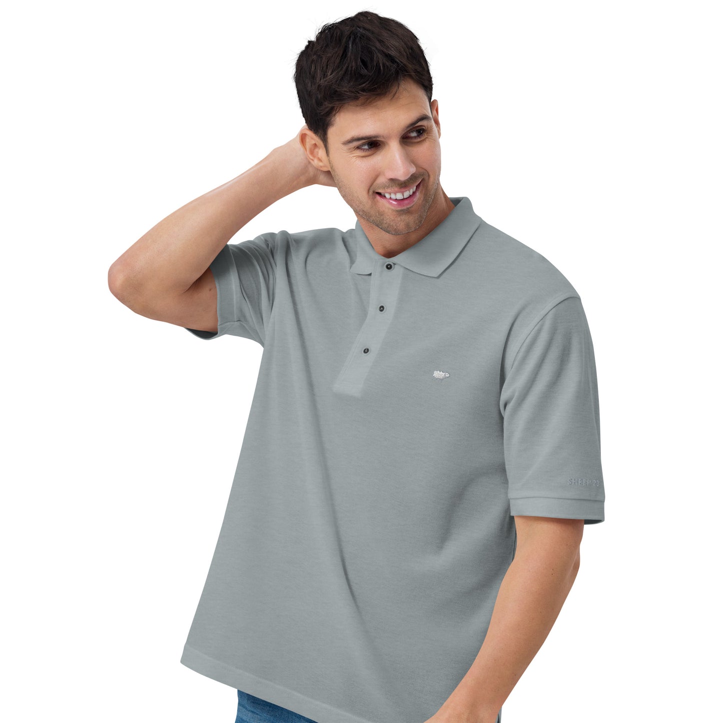 Sheep 23 - Men's Premium Polo Shirt