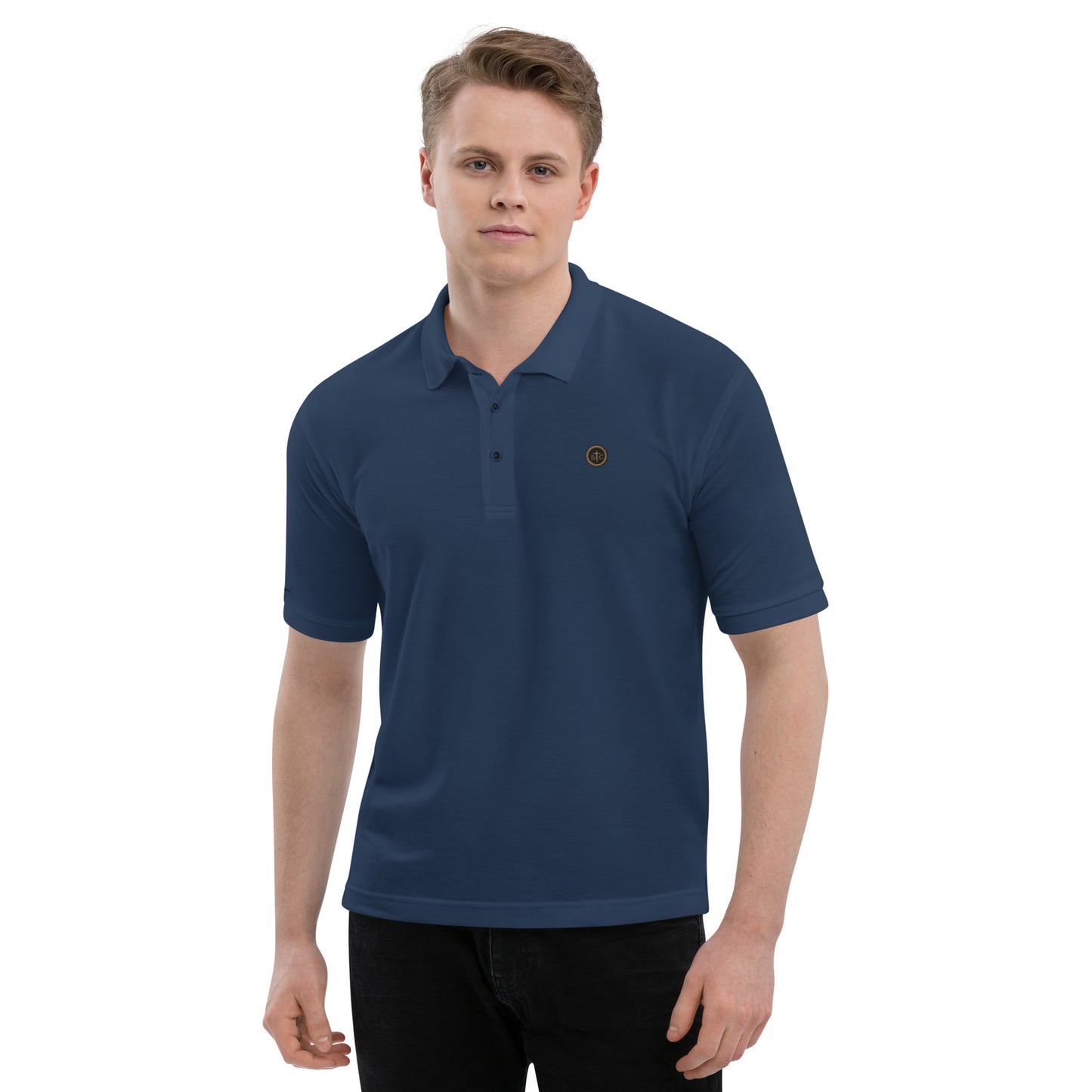 Biblical Truth Cycle - Men's Premium Polo Shirt  (Logo II)