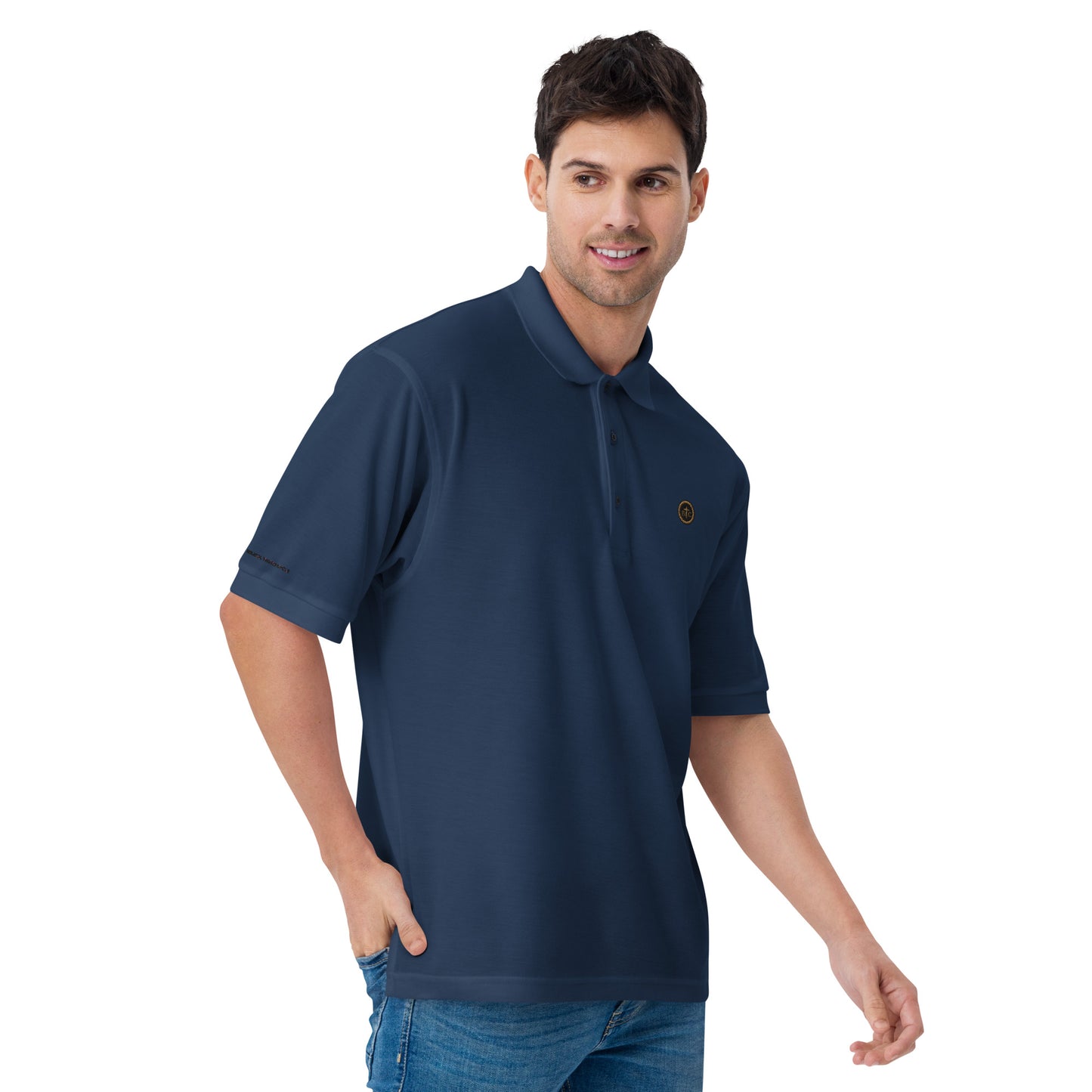 Biblical Truth Cycle - Men's Premium Polo Shirt  (Logo II)