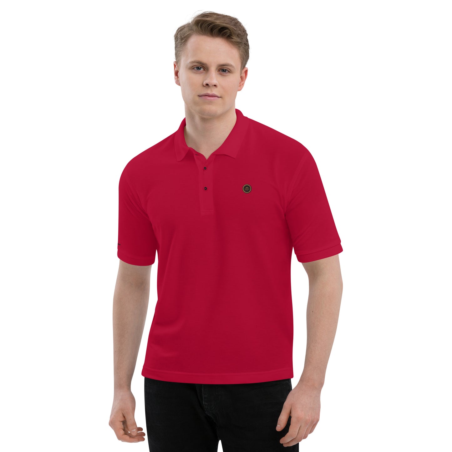 Biblical Truth Cycle - Men's Premium Polo Shirt  (Logo II)