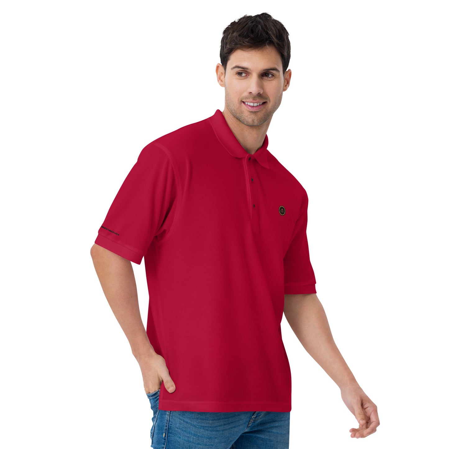 Biblical Truth Cycle - Men's Premium Polo Shirt  (Logo II)