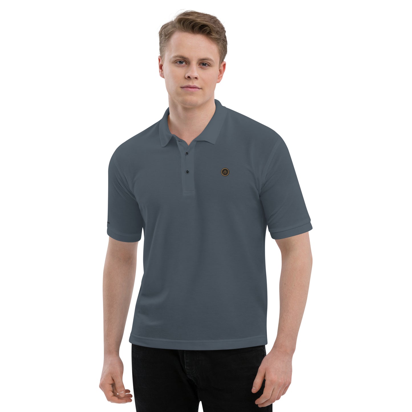 Biblical Truth Cycle - Men's Premium Polo Shirt  (Logo II)