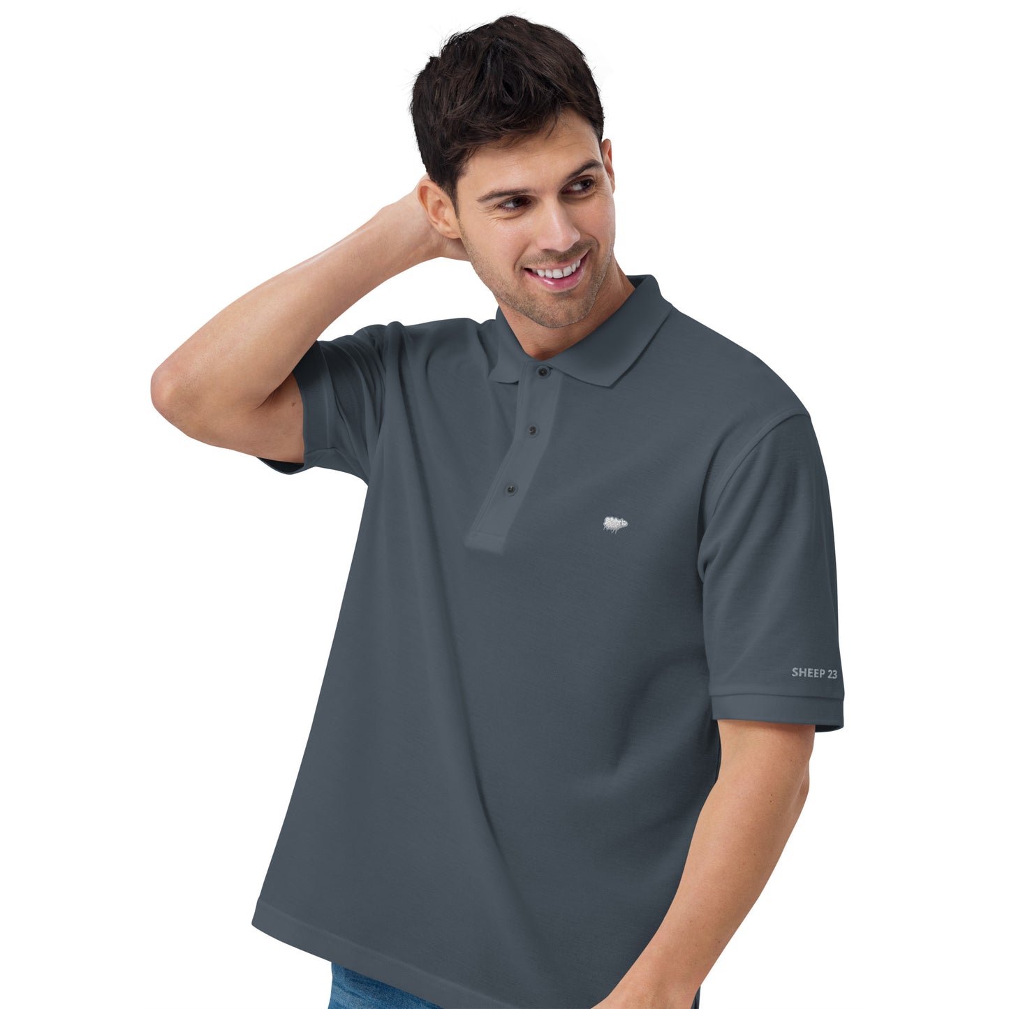 Sheep 23 - Men's Premium Polo Shirt