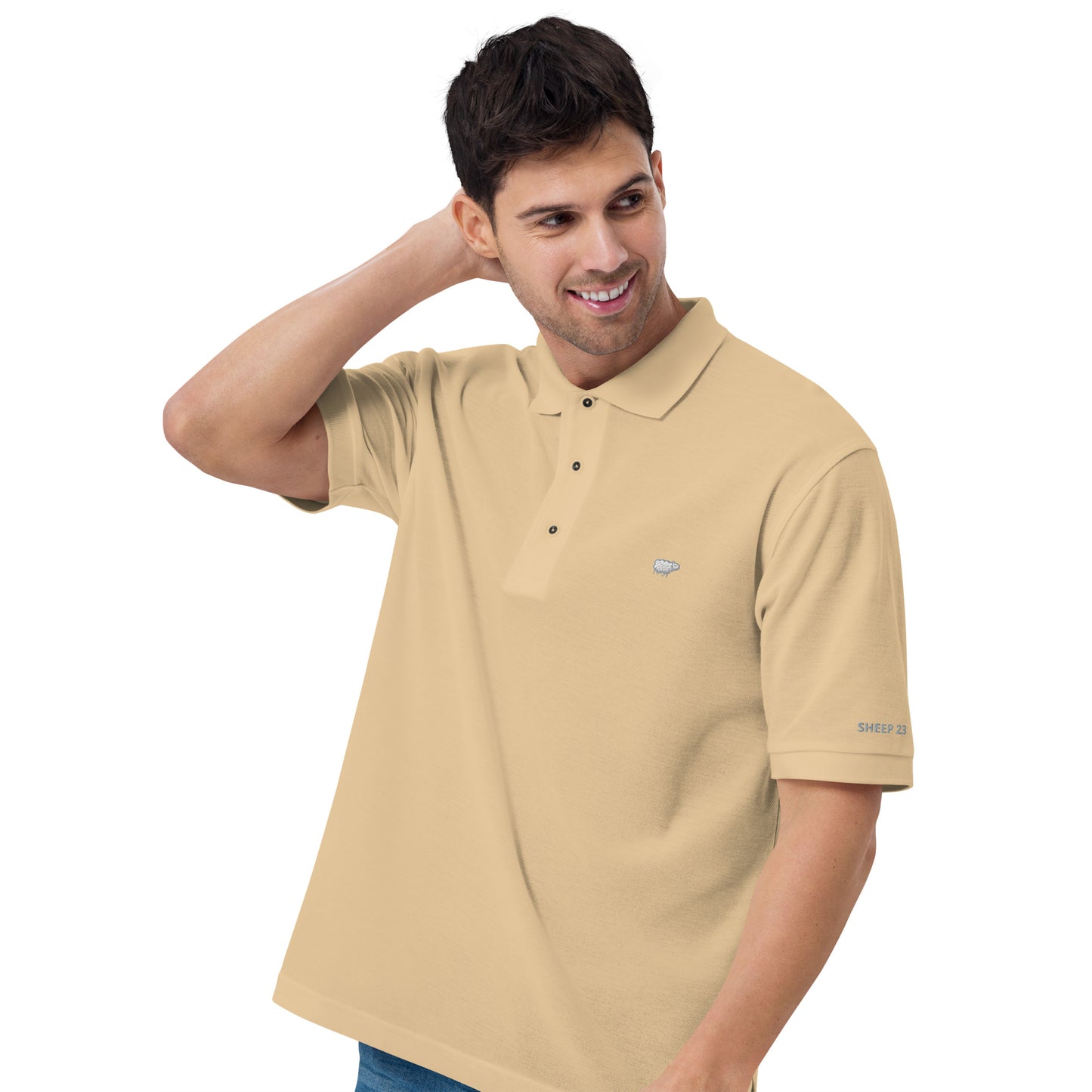 Sheep 23 - Men's Premium Polo Shirt