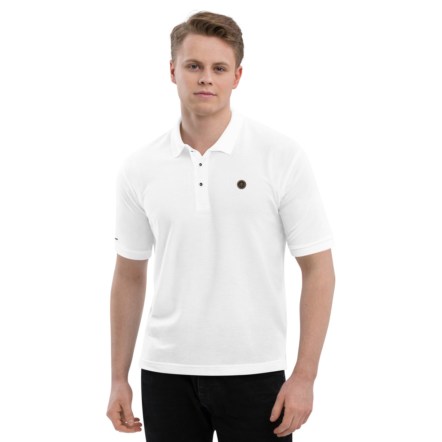 Biblical Truth Cycle - Men's Premium Polo Shirt  (Logo II)