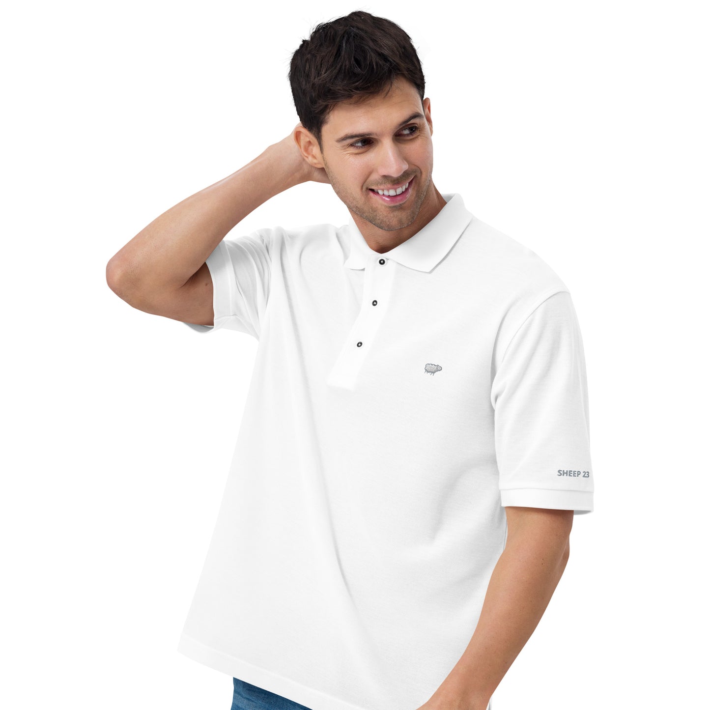 Sheep 23 - Men's Premium Polo Shirt