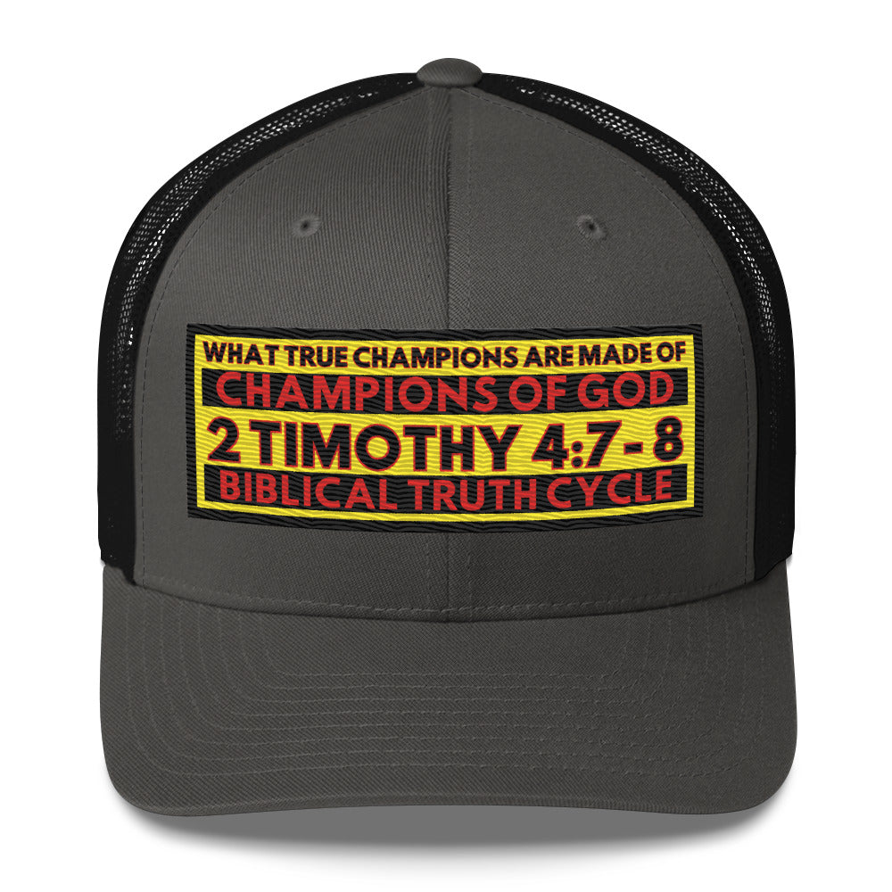 Biblical Truth Cycle - Champions of God Trucker Cap