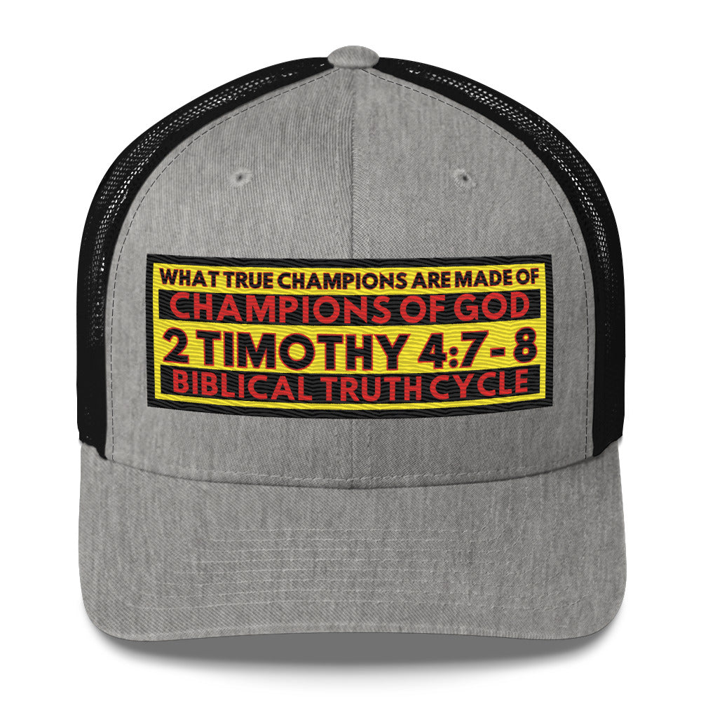 Biblical Truth Cycle - Champions of God Trucker Cap