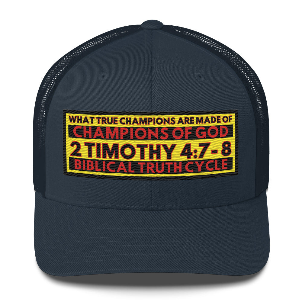 Biblical Truth Cycle - Champions of God Trucker Cap