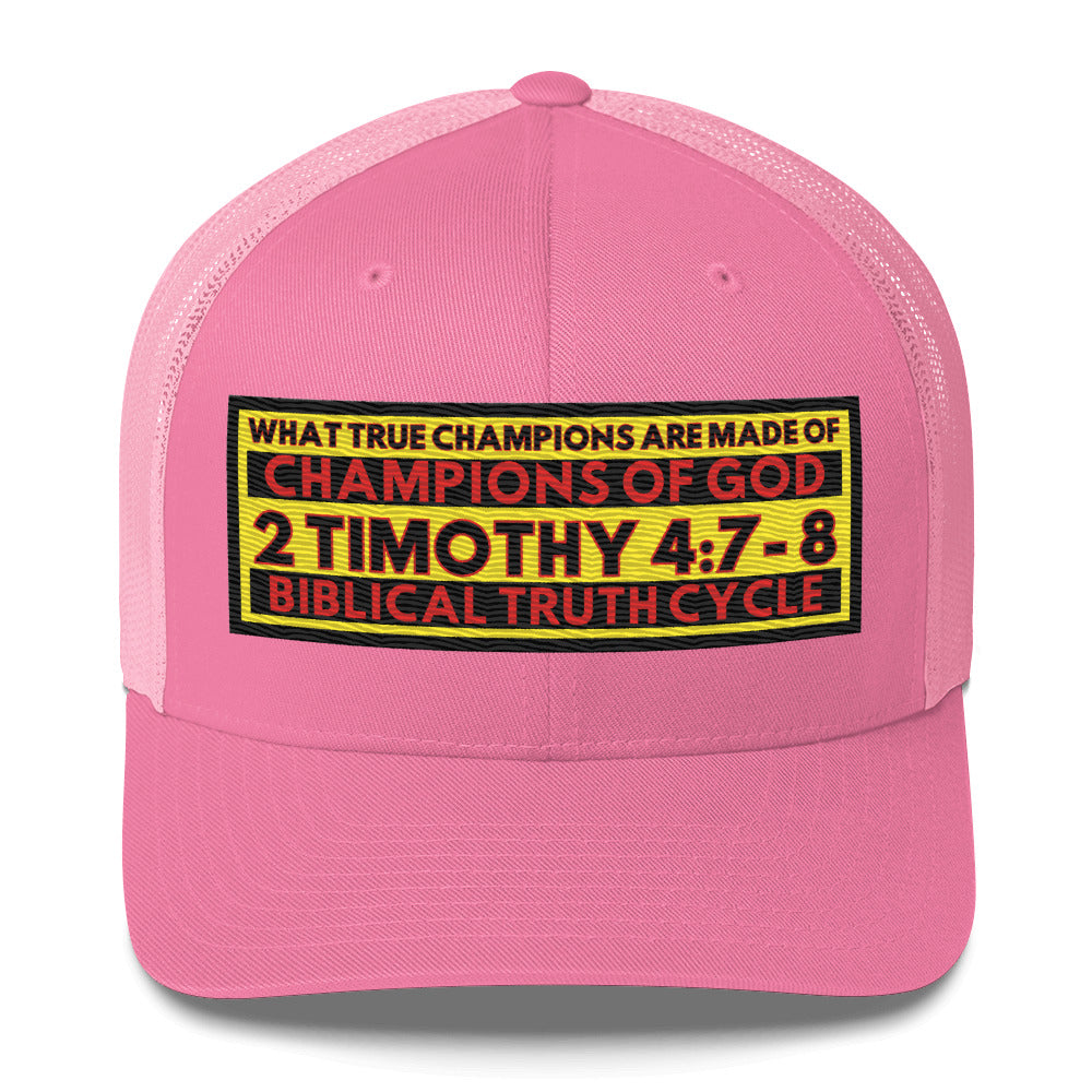 Biblical Truth Cycle - Champions of God Trucker Cap