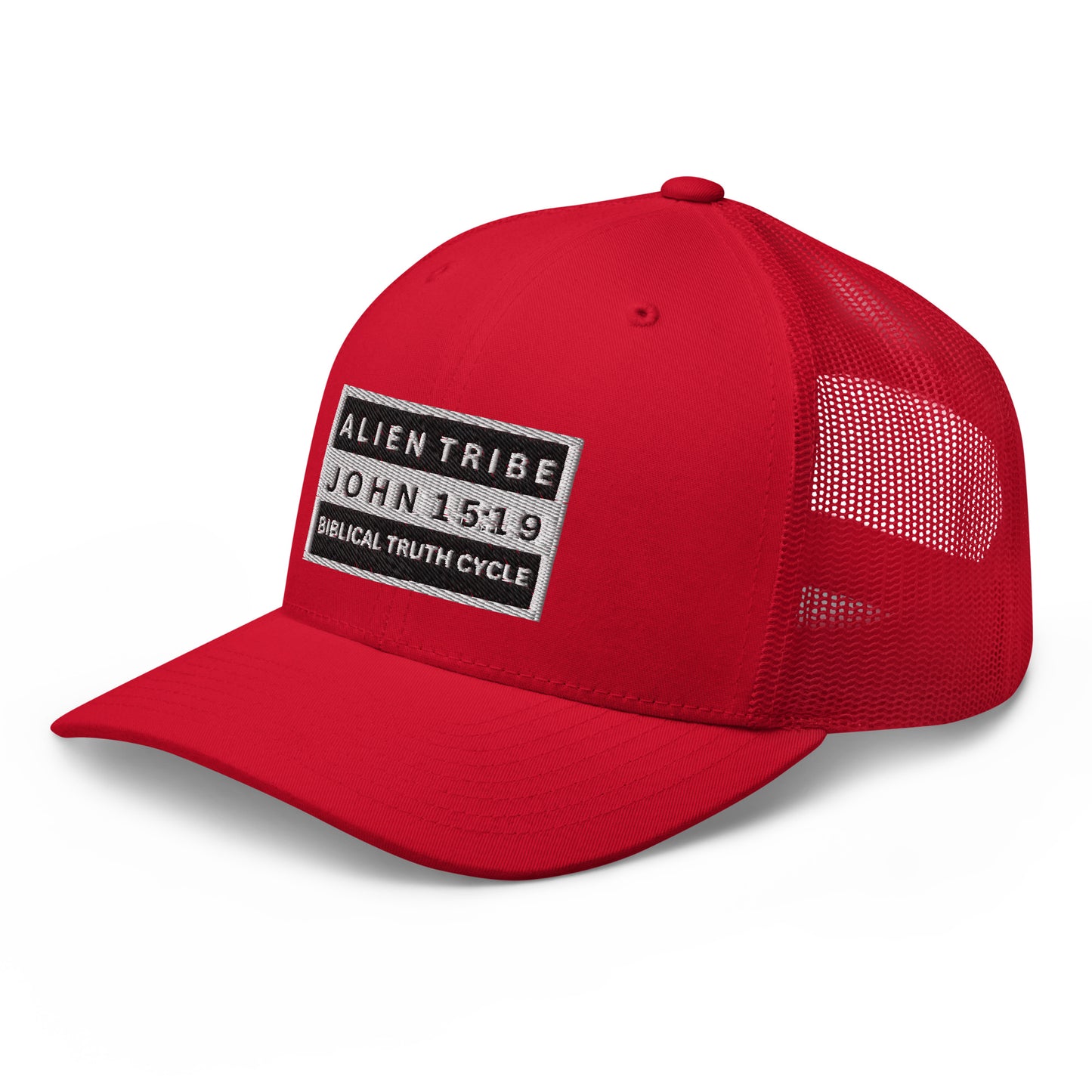 Biblical Truth Cycle - Trucker Cap (Alien Tribe  - Monochrome)