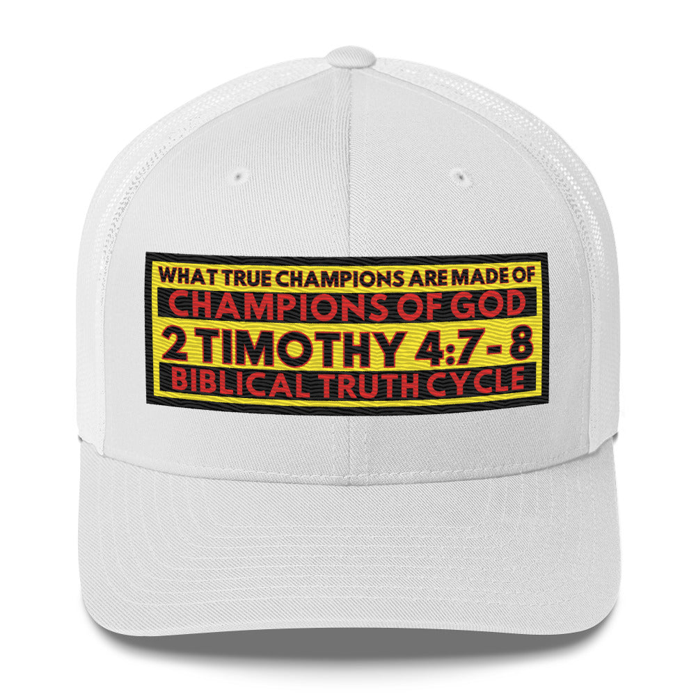 Biblical Truth Cycle - Champions of God Trucker Cap