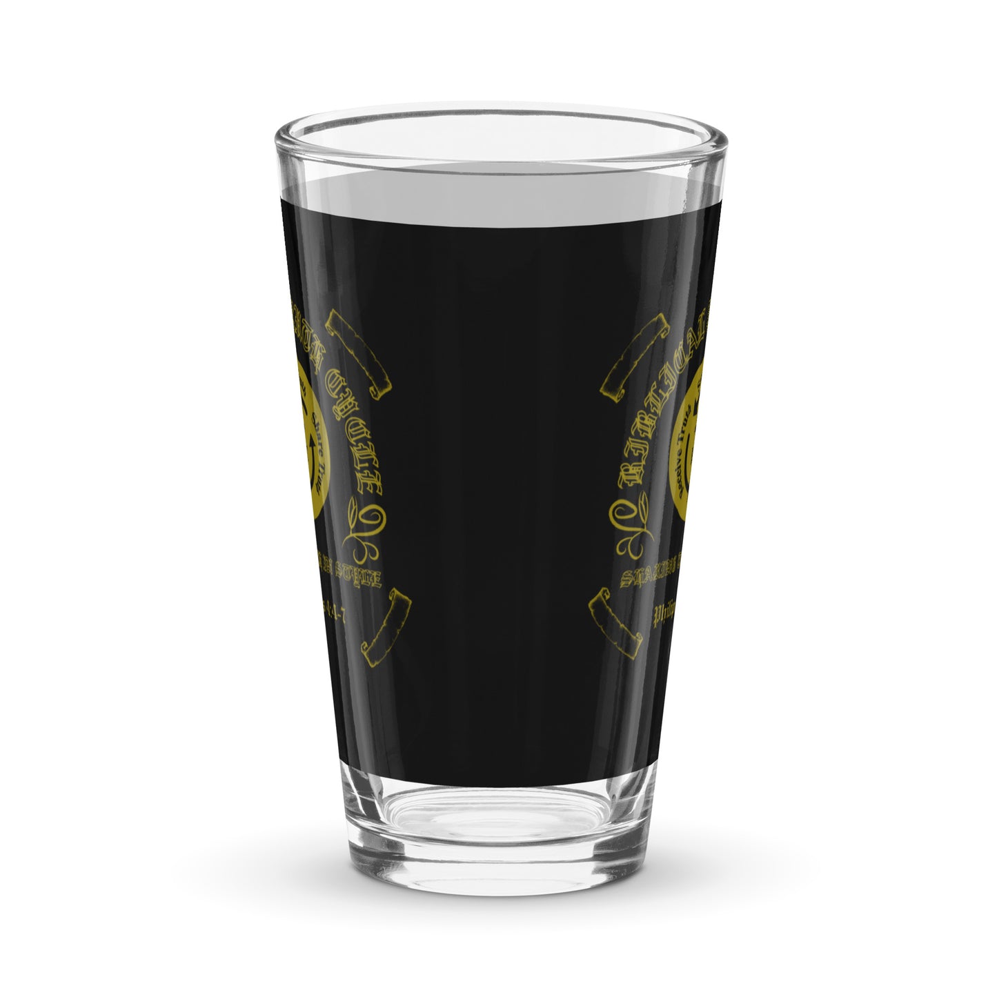 Biblical Truth Cycle - Shaker Pint Glass (Black and Gold)