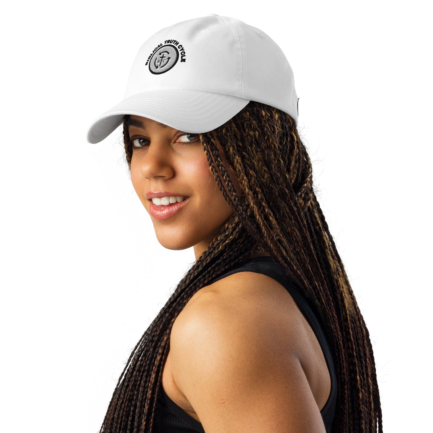 Biblical Truth Cycle - Under Armour® Dad Hat (white)