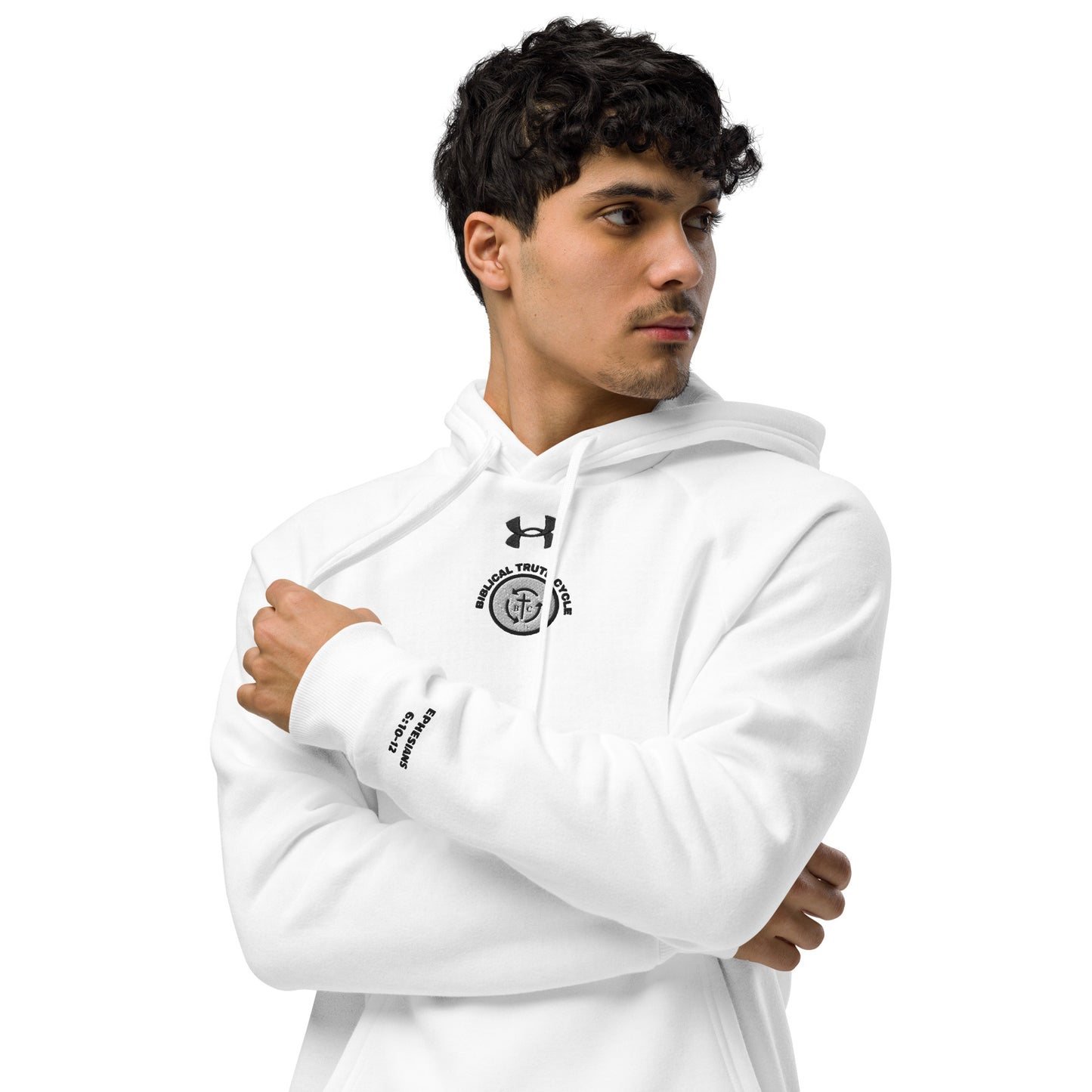 Biblical Truth Cycle - Under Armour® Hoodie (white)