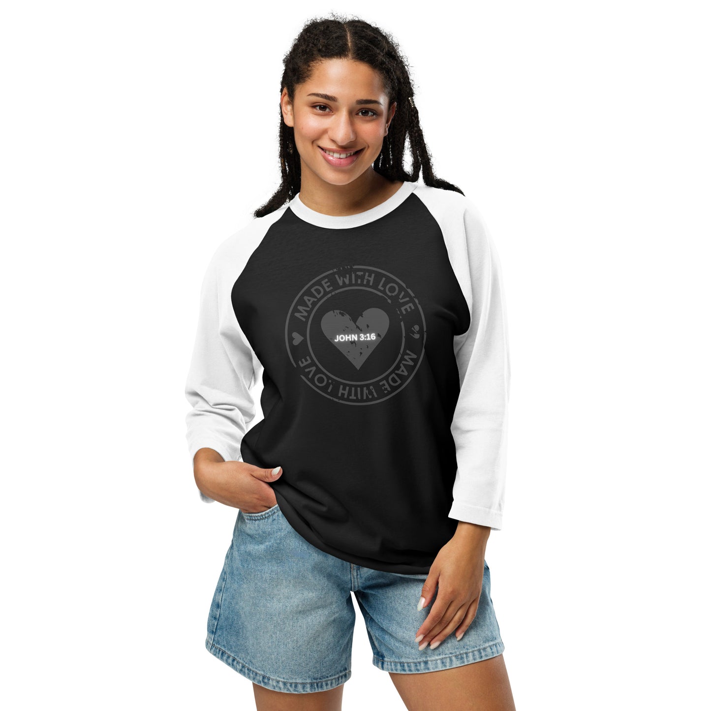 Biblical Truth Cycle - 3/4 Sleeve Raglan Shirt