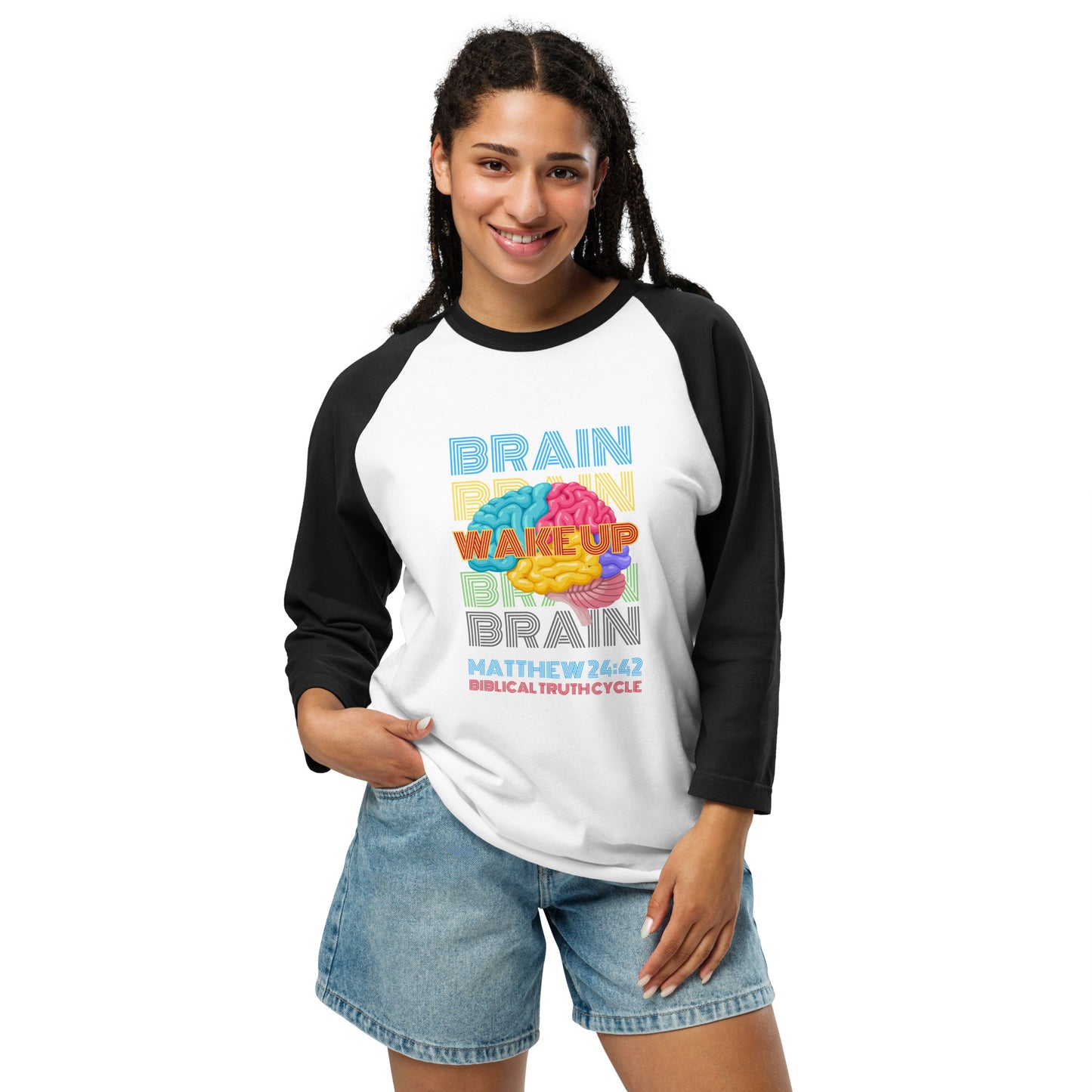 Biblical Truth Cycle - 3/4 Sleeve Raglan Shirt