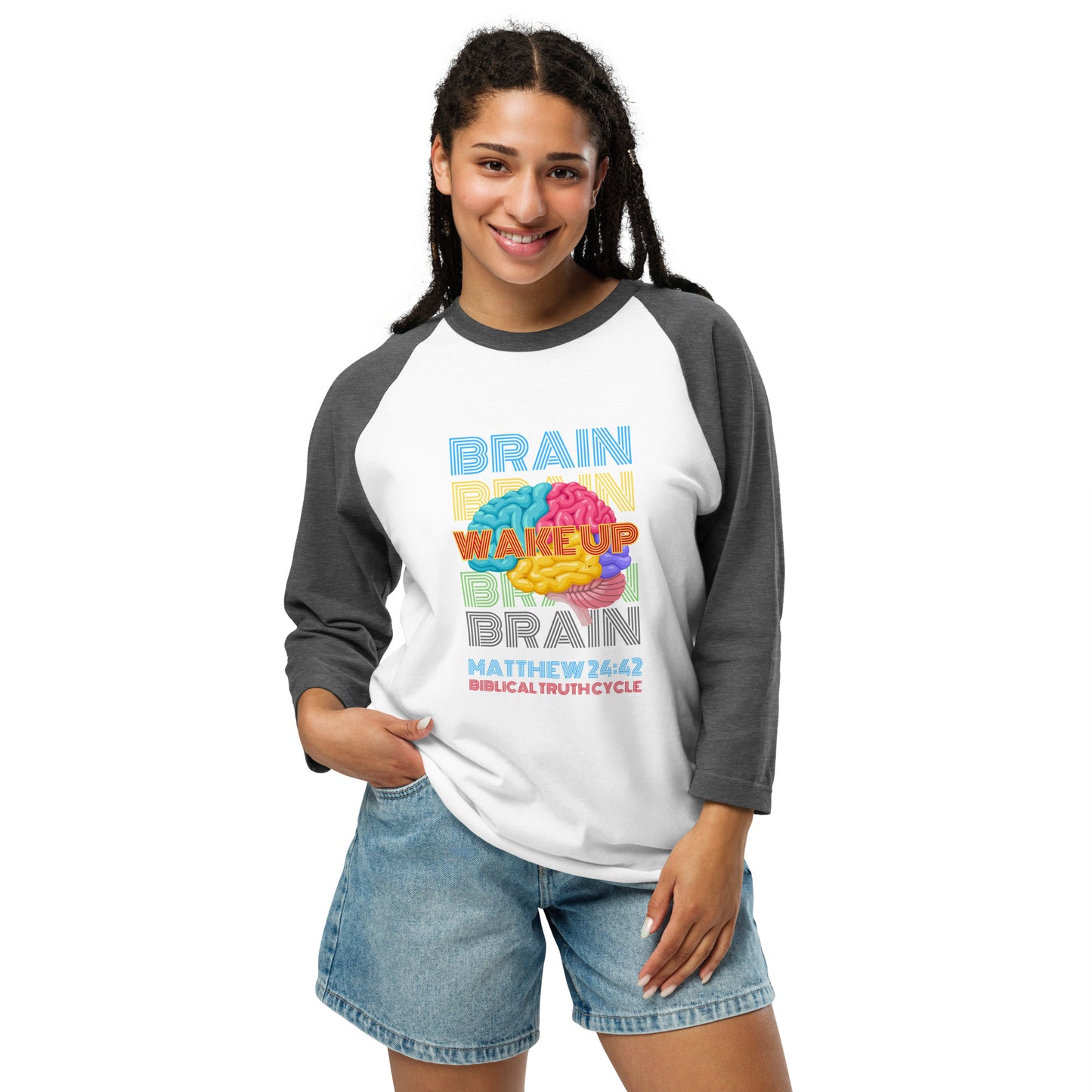 Biblical Truth Cycle - 3/4 Sleeve Raglan Shirt