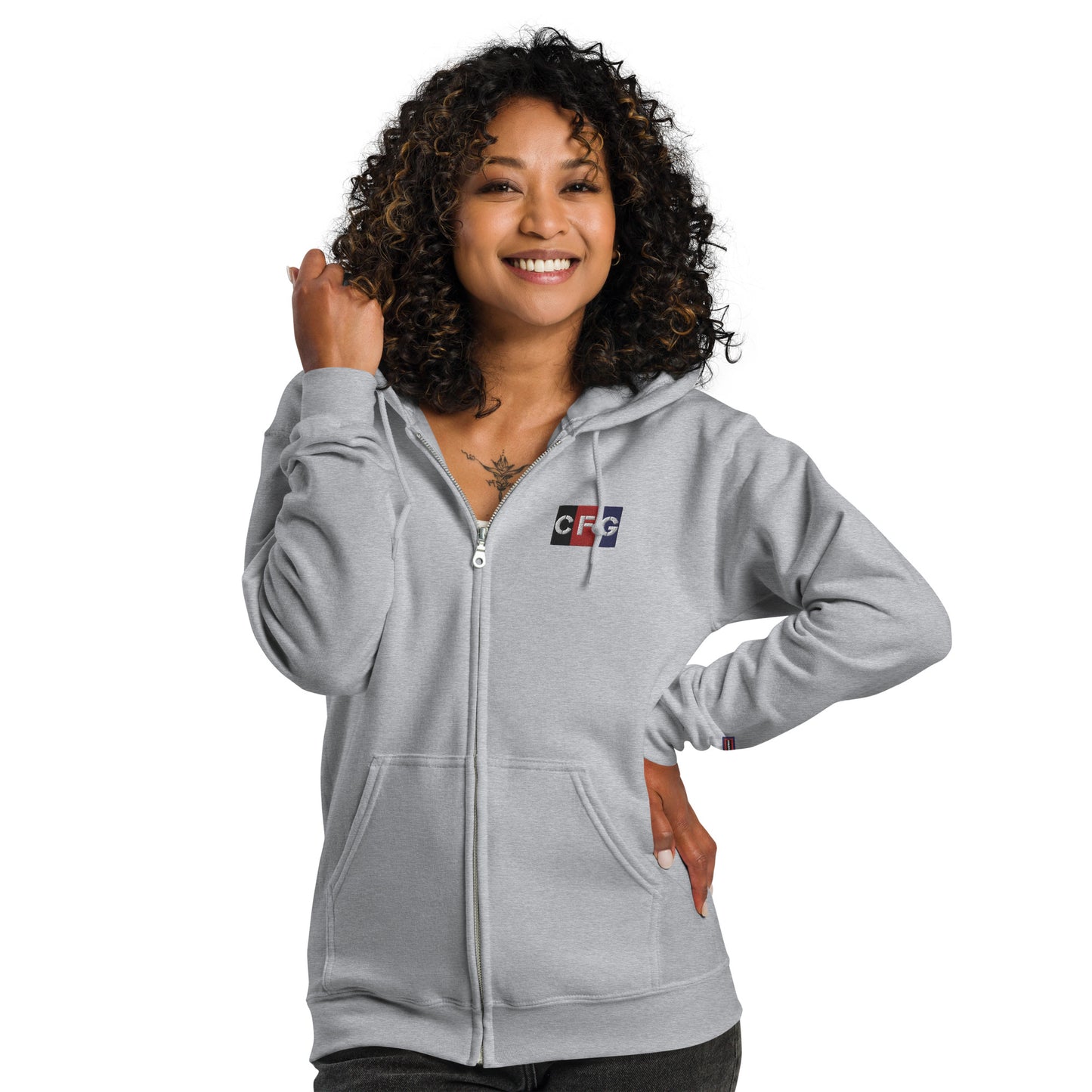 Champion For God - Heavy Blend Zip Hoodie (Logo)