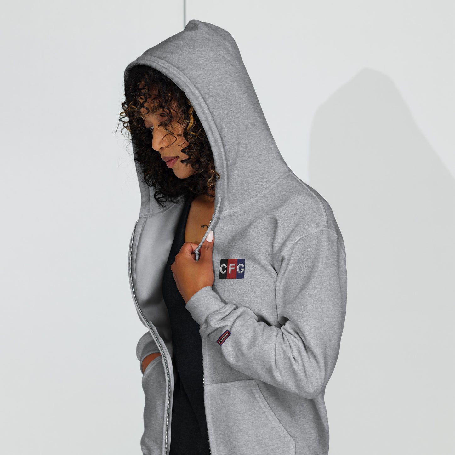 Champion For God - Heavy Blend Zip Hoodie (Logo)