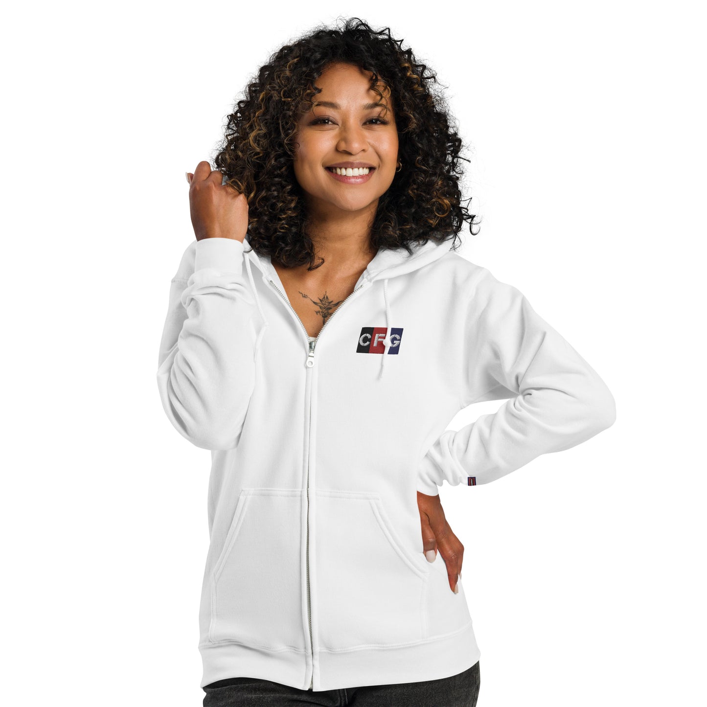 Champion For God - Heavy Blend Zip Hoodie (Logo)