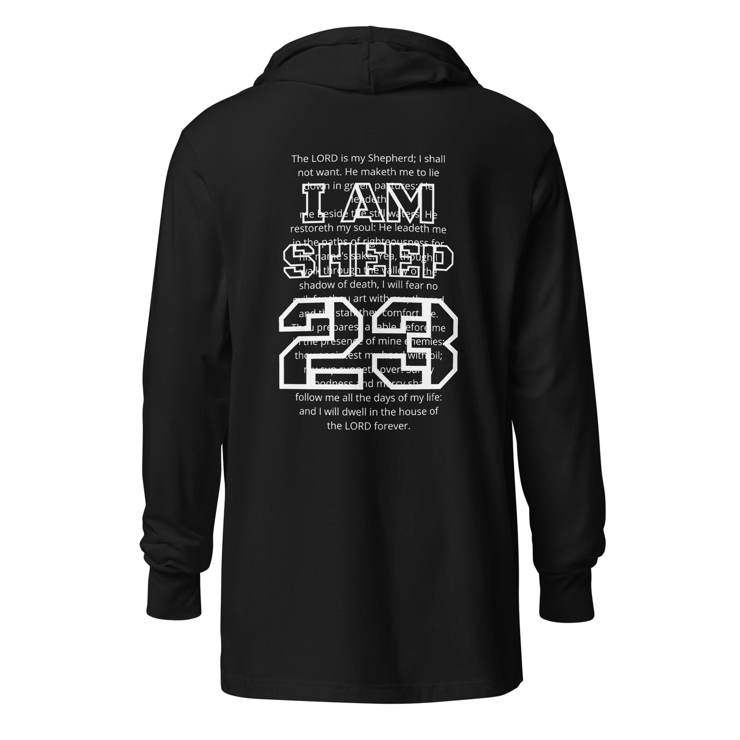 Sheep 23 - Hooded Long-Sleeve Tee (I AM)