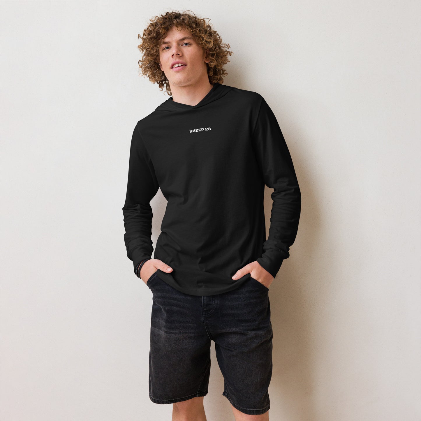 Sheep 23 - Hooded Long-Sleeve Tee (I AM)