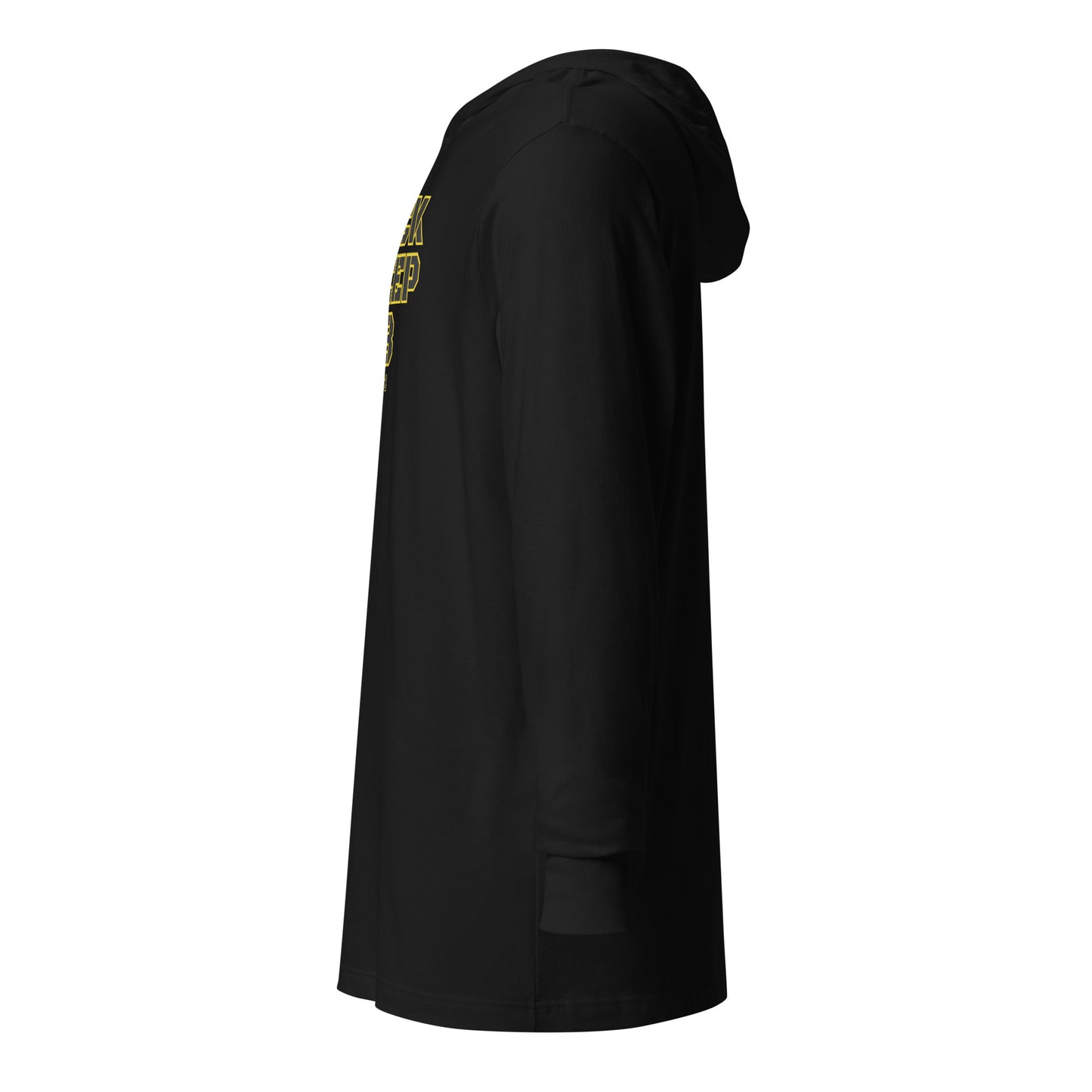 Sheep 23 - Hooded Long Sleeve T-Shirt (Black Sheep)