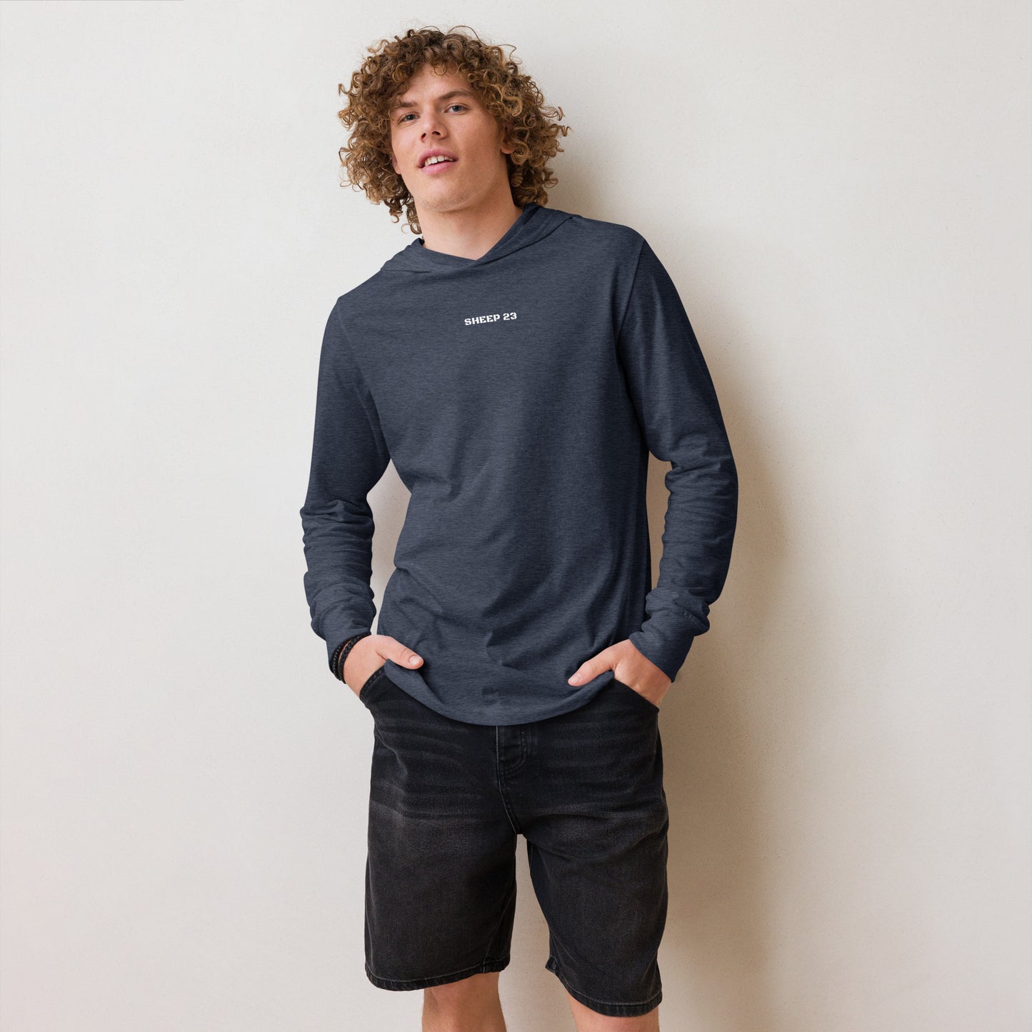 Sheep 23 - Hooded Long-Sleeve Tee (I AM)