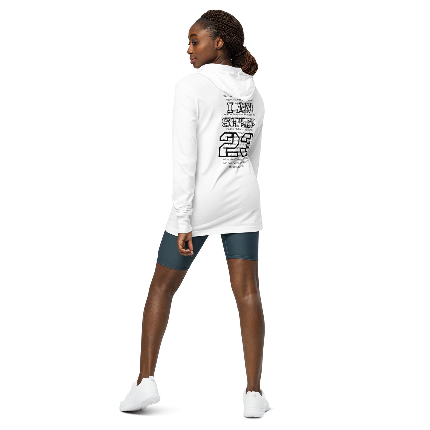 Sheep 23 - Hooded Long-Sleeve Tee (I AM)