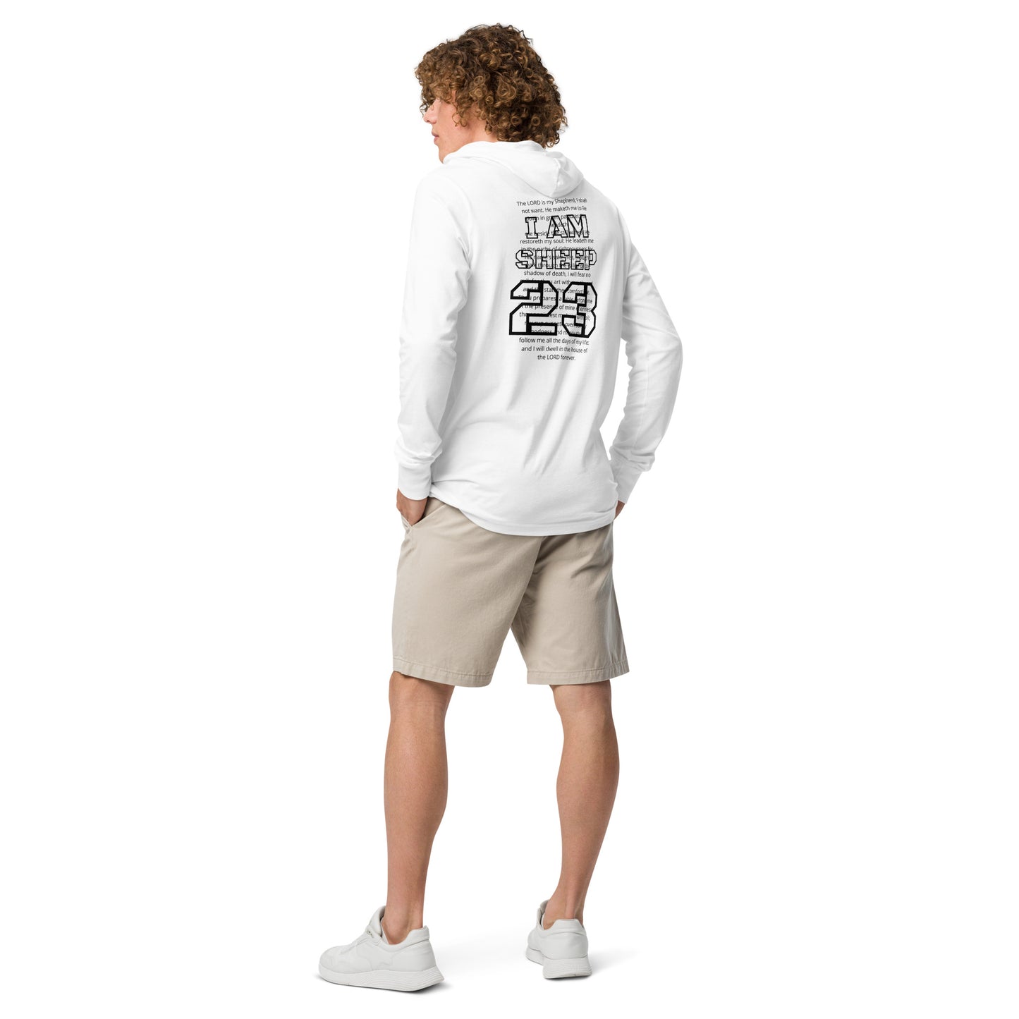 Sheep 23 - Hooded Long-Sleeve Tee (I AM)