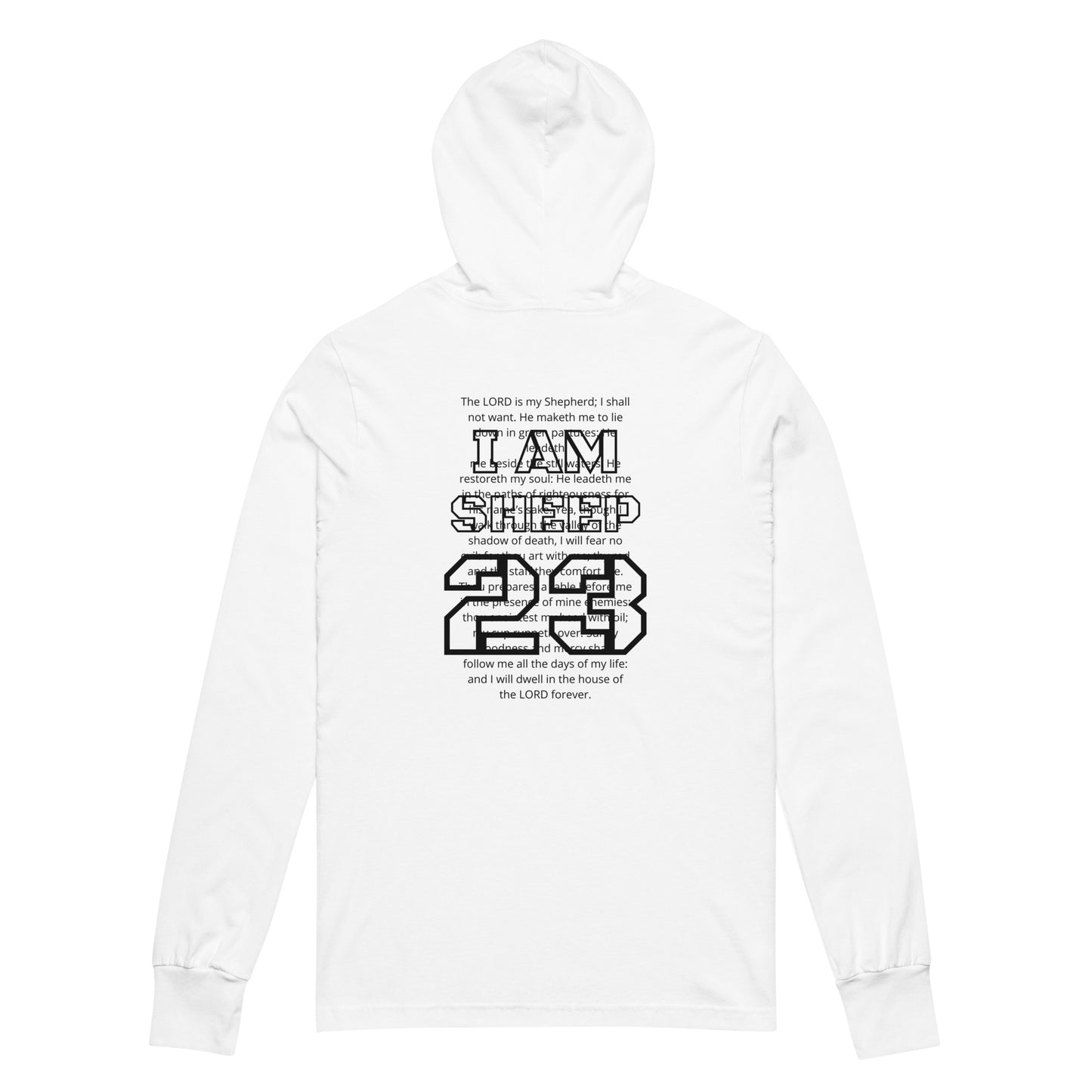 Sheep 23 - Hooded Long-Sleeve Tee (I AM)