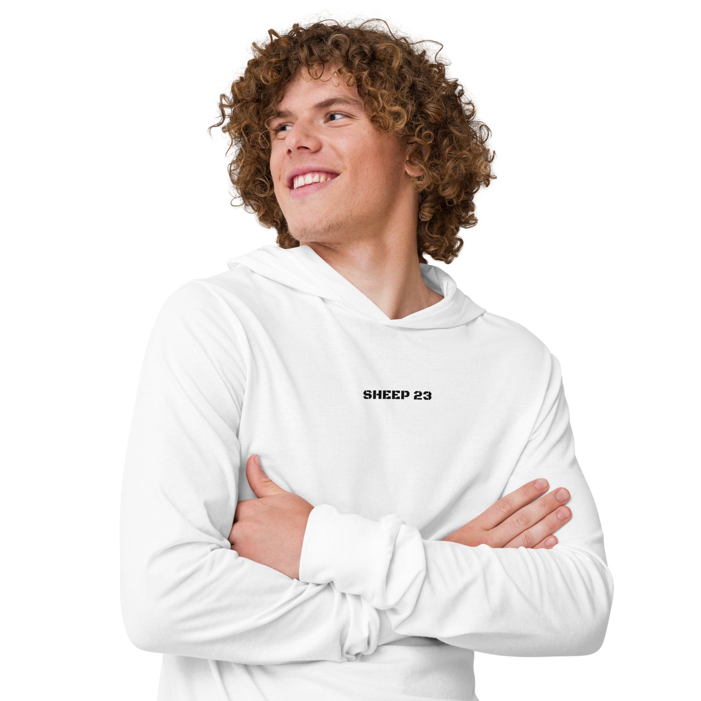 Sheep 23 - Hooded Long-Sleeve Tee (I AM)