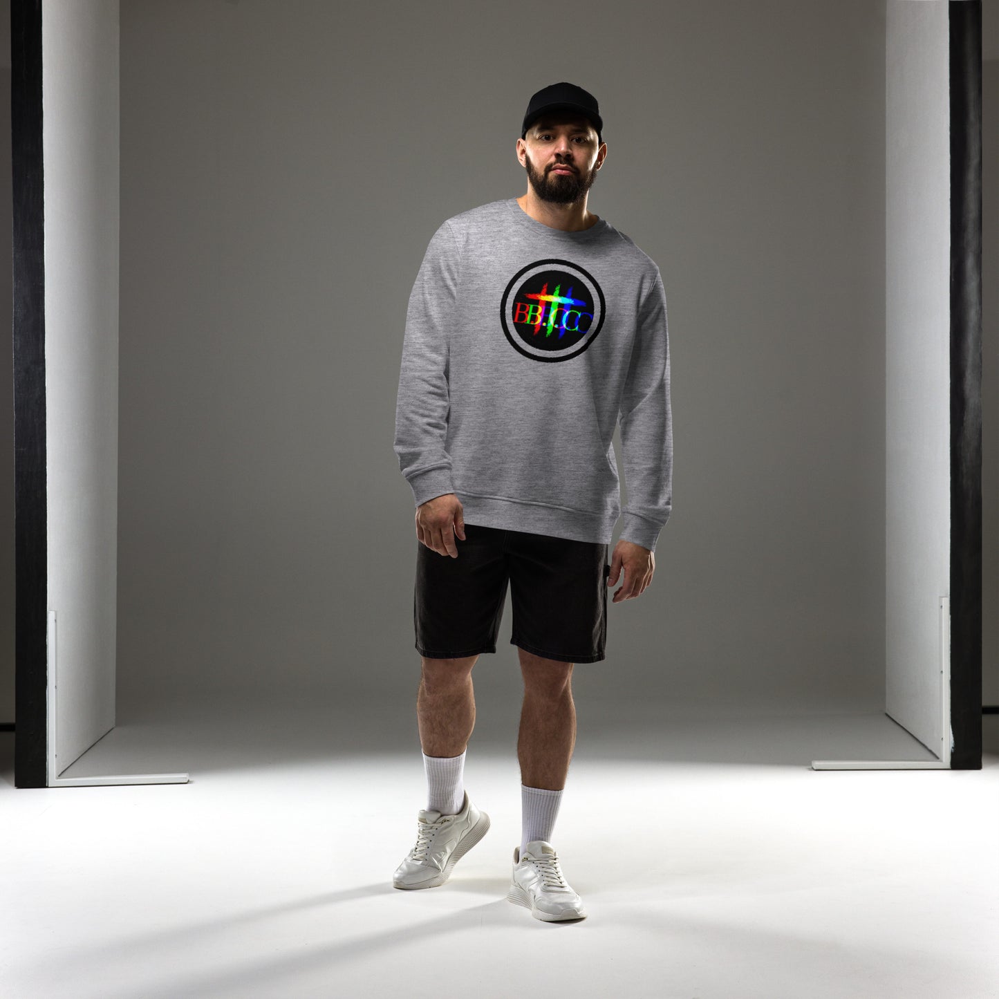 Biblical Truth Cycle - Organic Sweatshirt - Logo II (Rainbow)