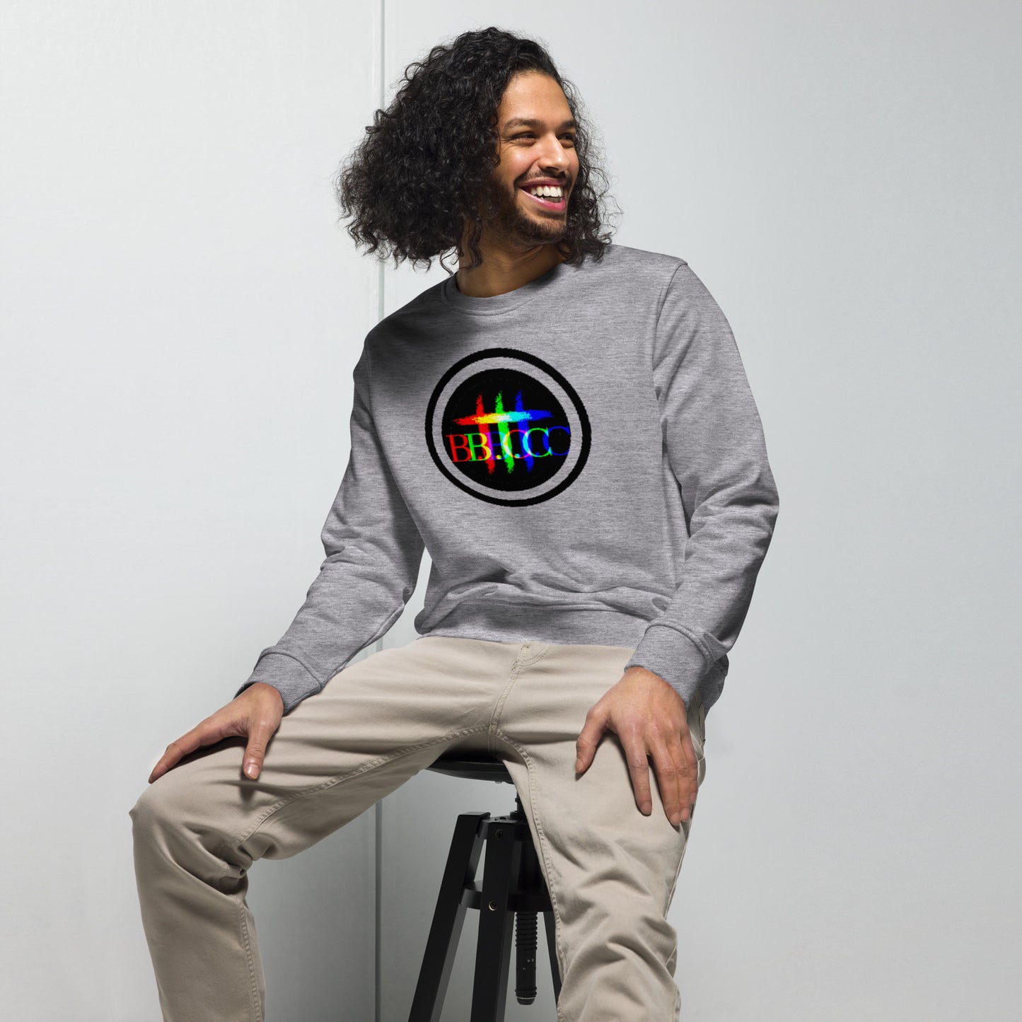 Biblical Truth Cycle - Organic Sweatshirt - Logo II (Rainbow)