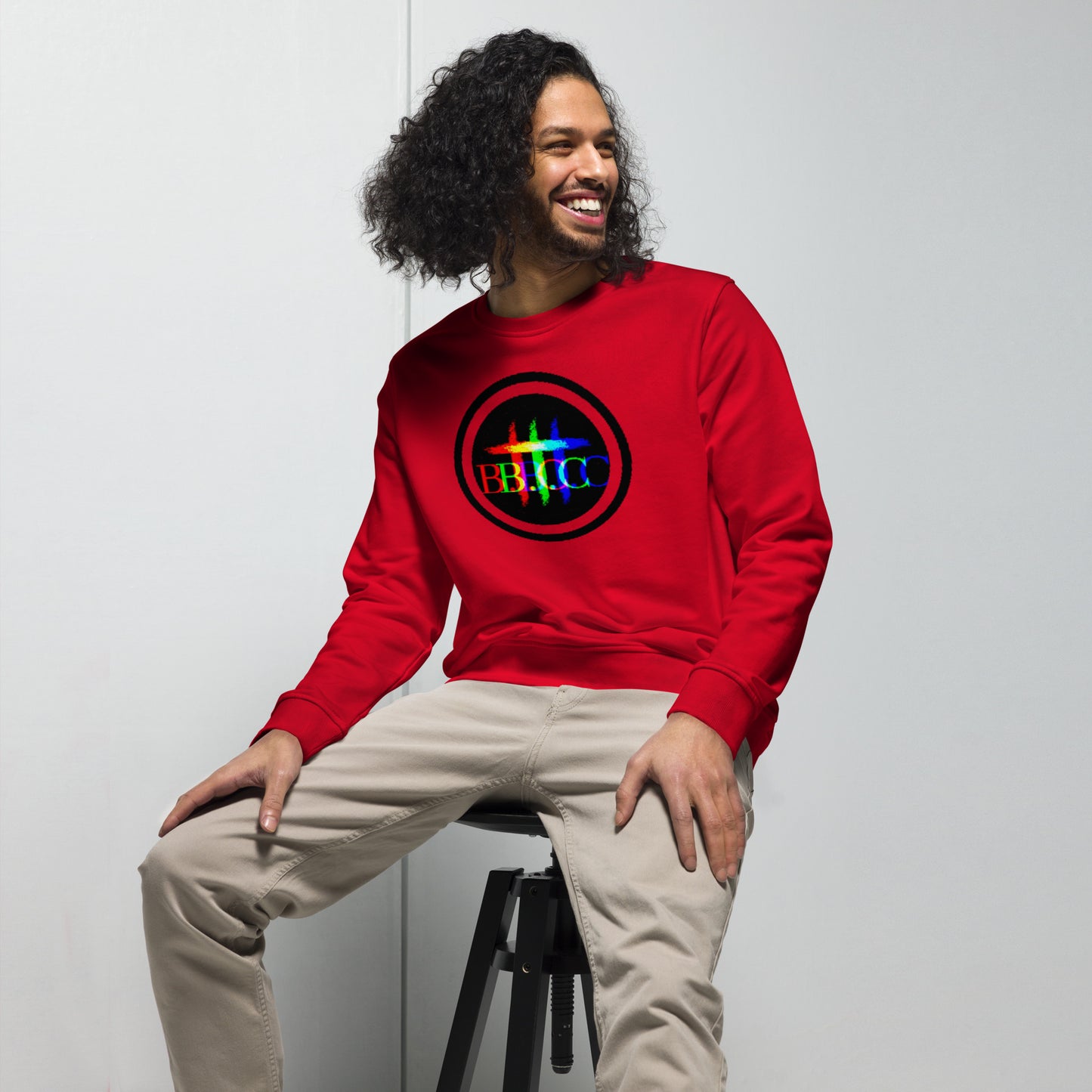 Biblical Truth Cycle - Organic Sweatshirt - Logo II (Rainbow)